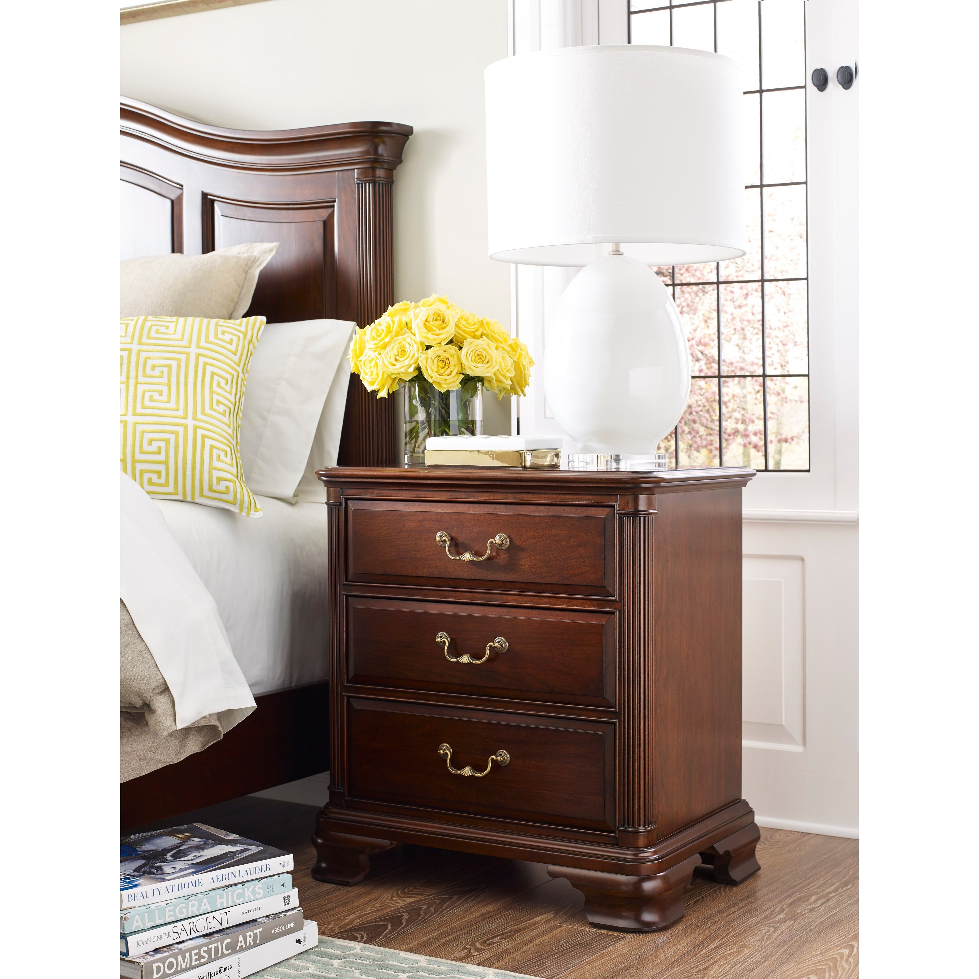 Kincaid Furniture Hadleigh Traditional Three Drawer Nightstand