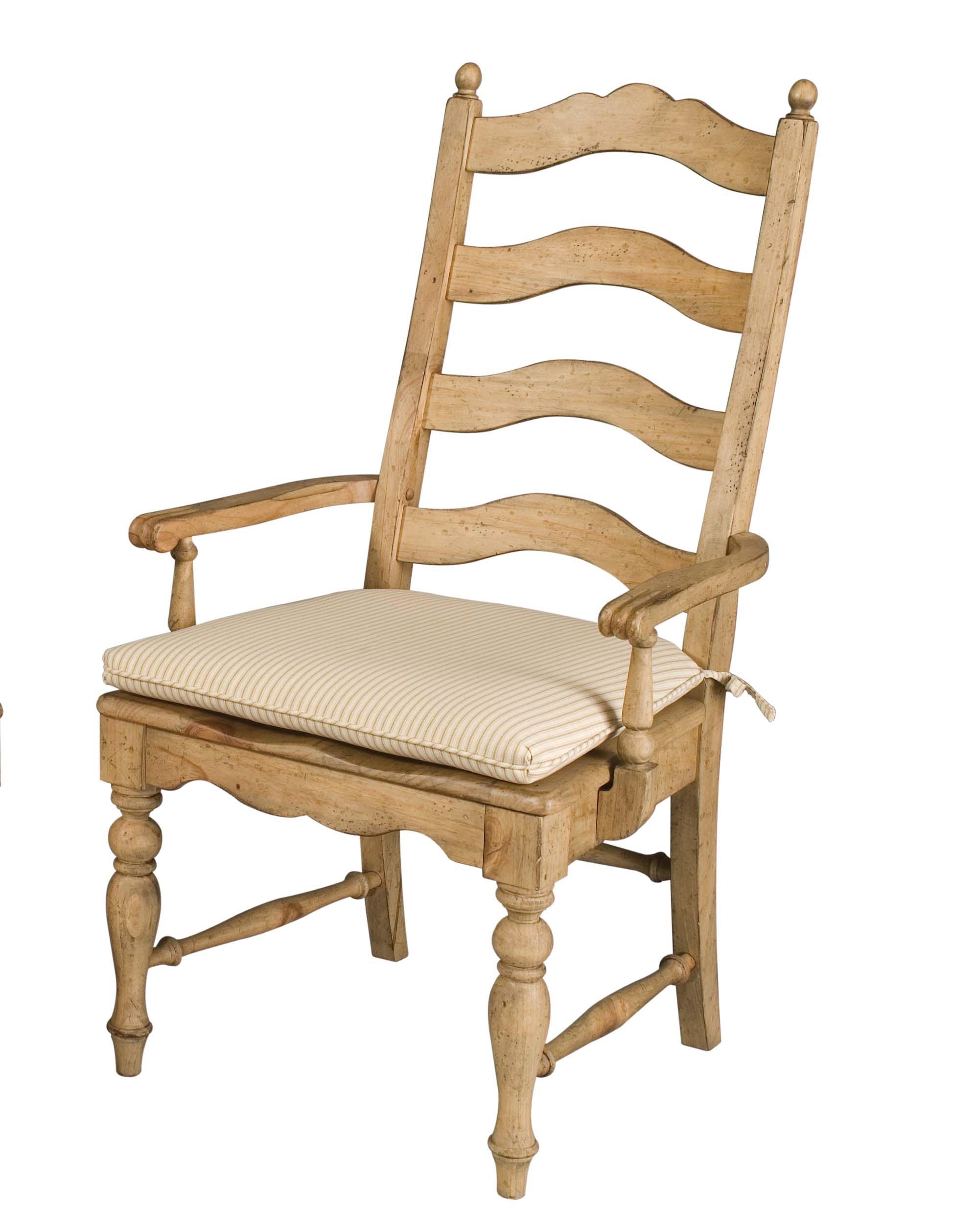 Kincaid Furniture 7 Piece Dining Set with Farmhouse Leg Table and Ladderback Chairs