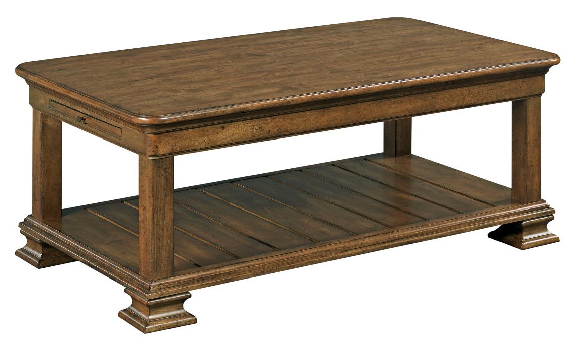 Kincaid Furniture Portolone Traditional Rectangular Solid Wood Cocktail
