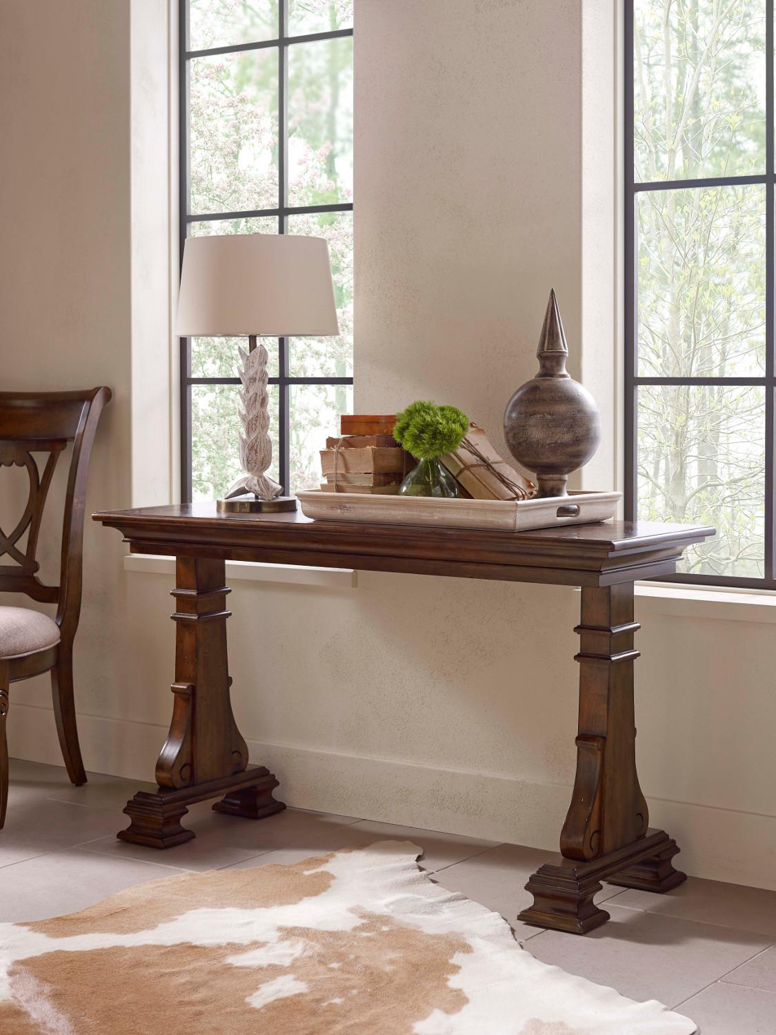 Kincaid Furniture Portolone Traditional Solid Wood Sofa Table Godby