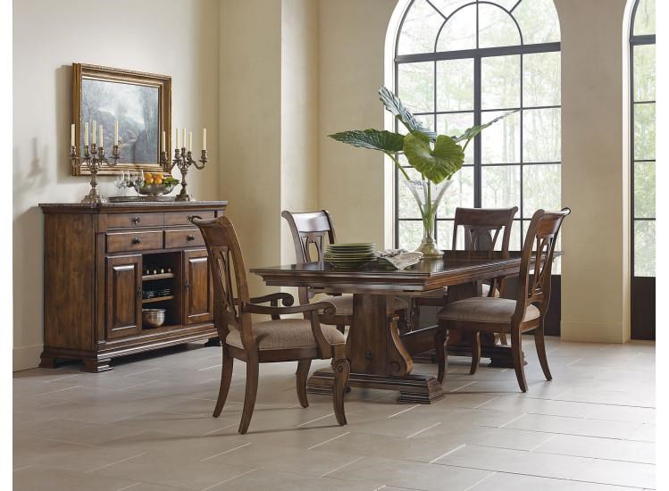 Kincaid Furniture Portolone Table and 4 Side Chair Johnny Janosik