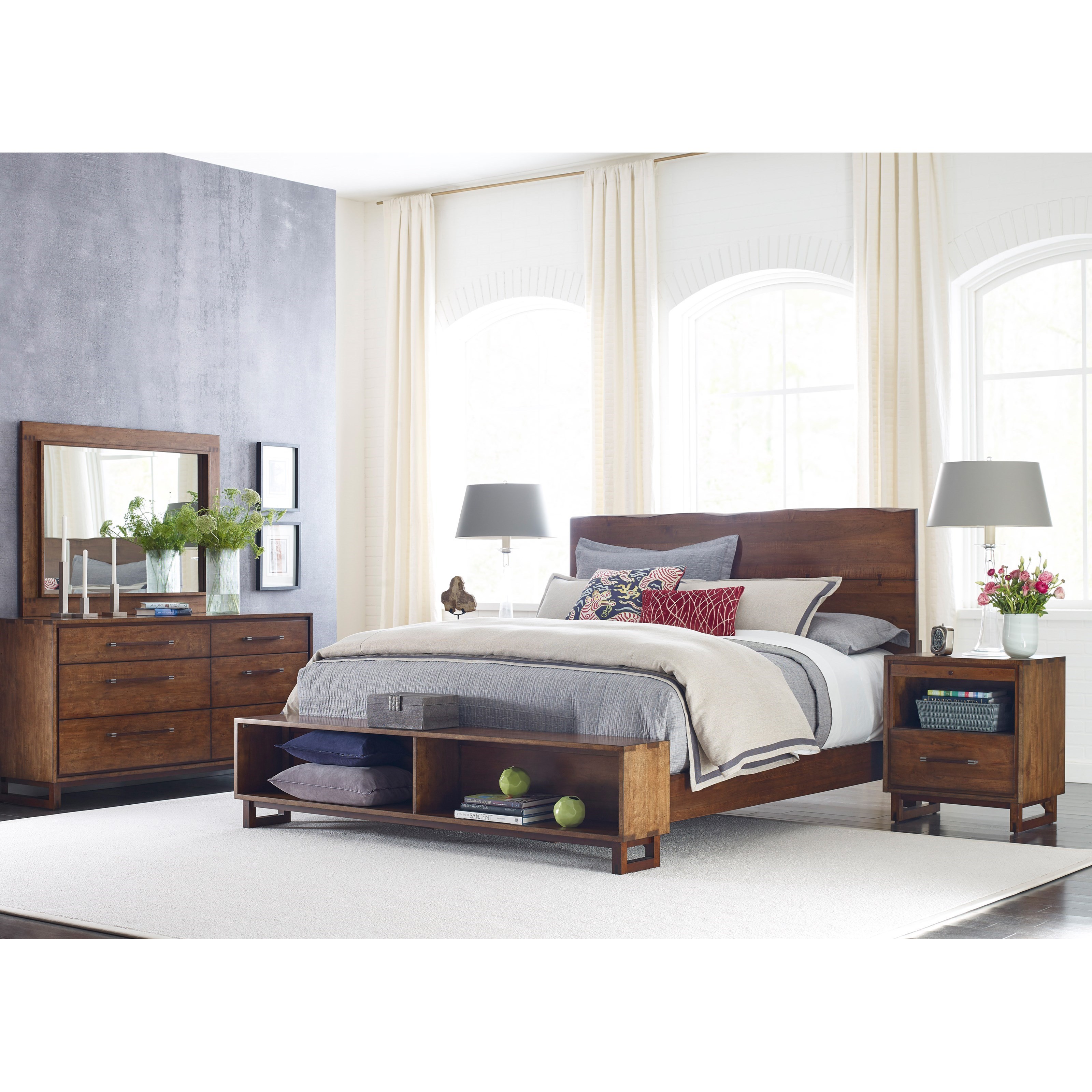 Kincaid Furniture Traverse Craftsman California King Size Live Edge Bed
