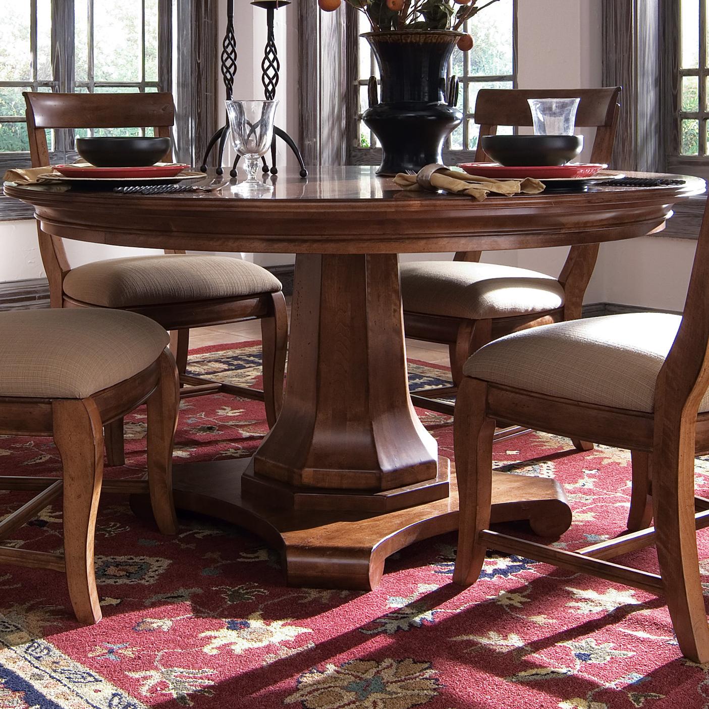 Kincaid Furniture Tuscano 58" Round Dining Table Belfort Furniture