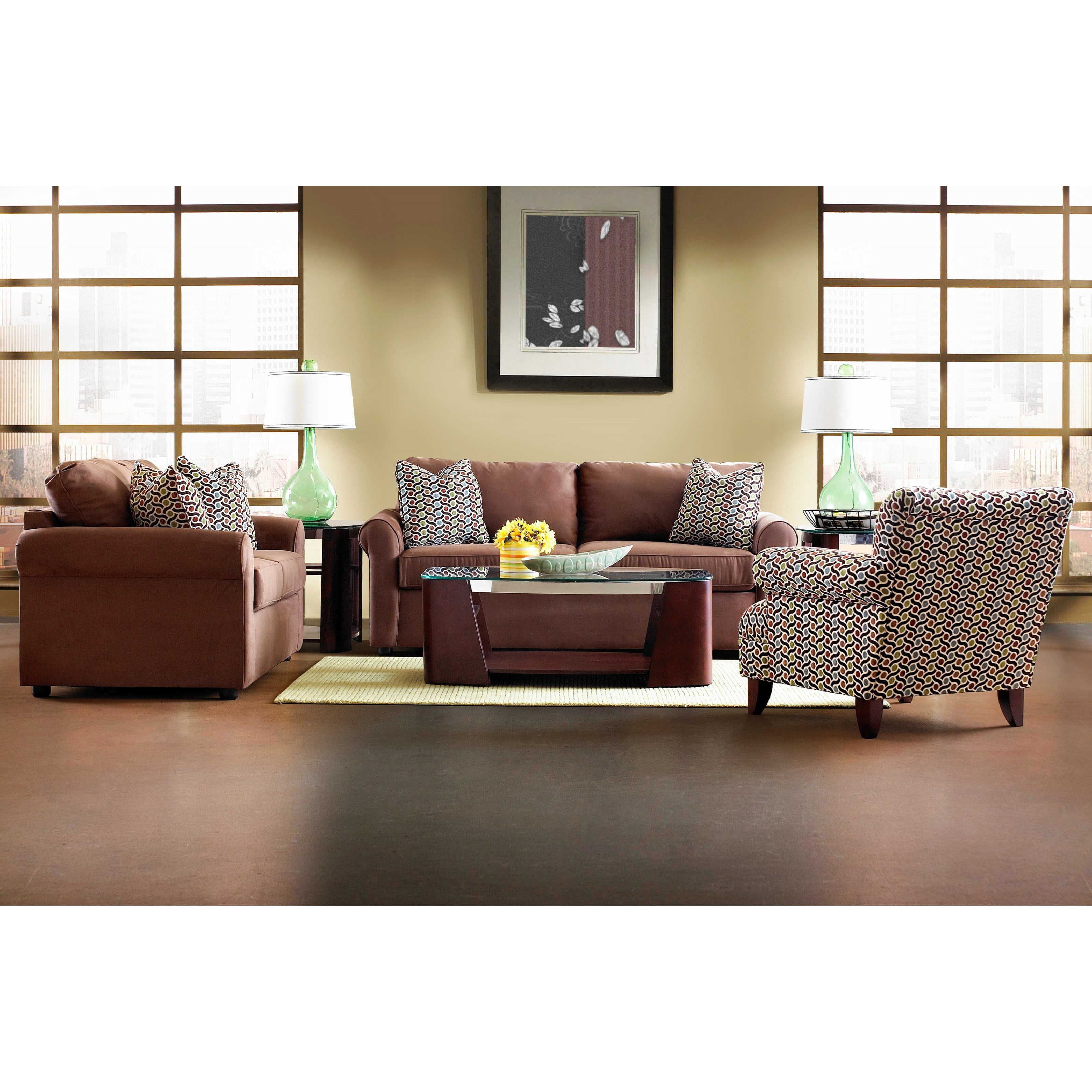 Klaussner Brighton Innerspring Queen Sleeper Sofa with Rolled Arms Johnny Janosik Sleeper Sofas