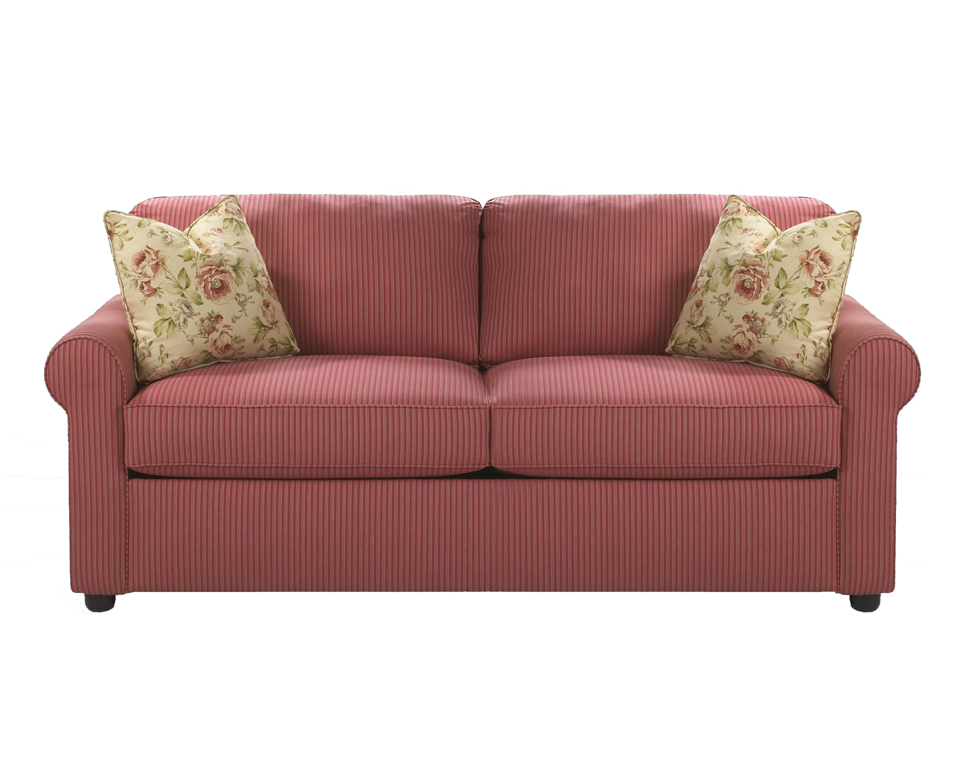 Klaussner Brighton Upholstered Sofa with Rolled Arms Royal Furniture