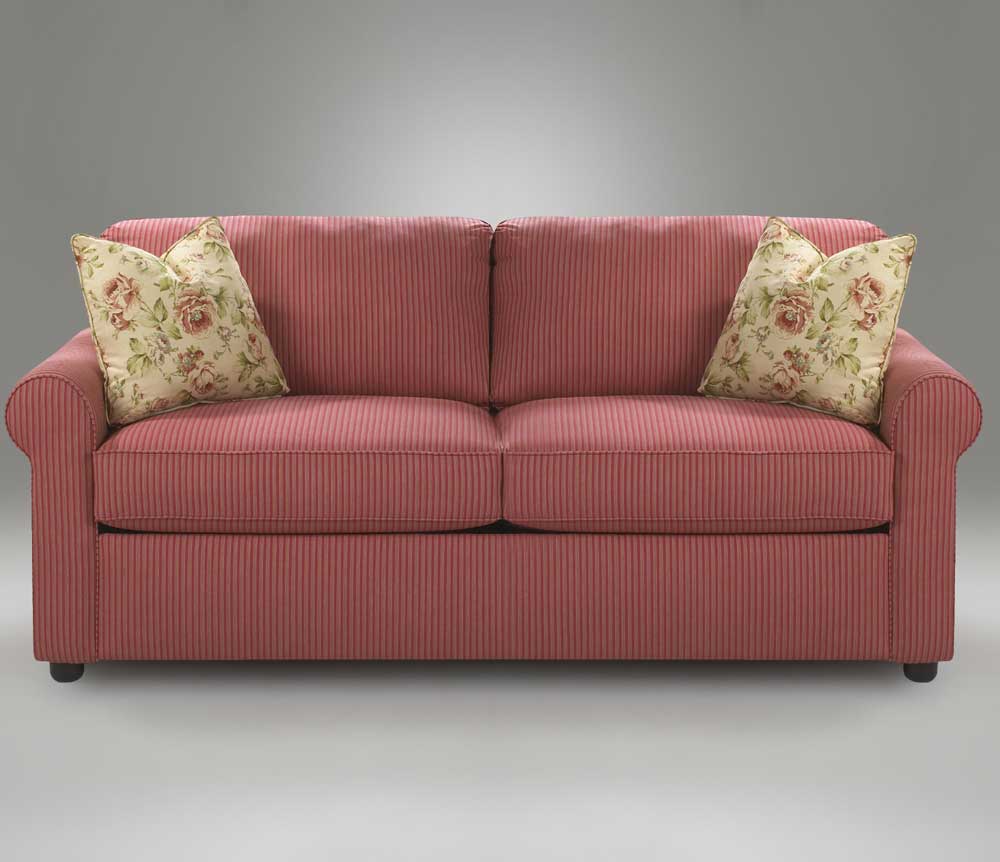 Klaussner Brighton Upholstered Sofa with Rolled Arms Royal Furniture