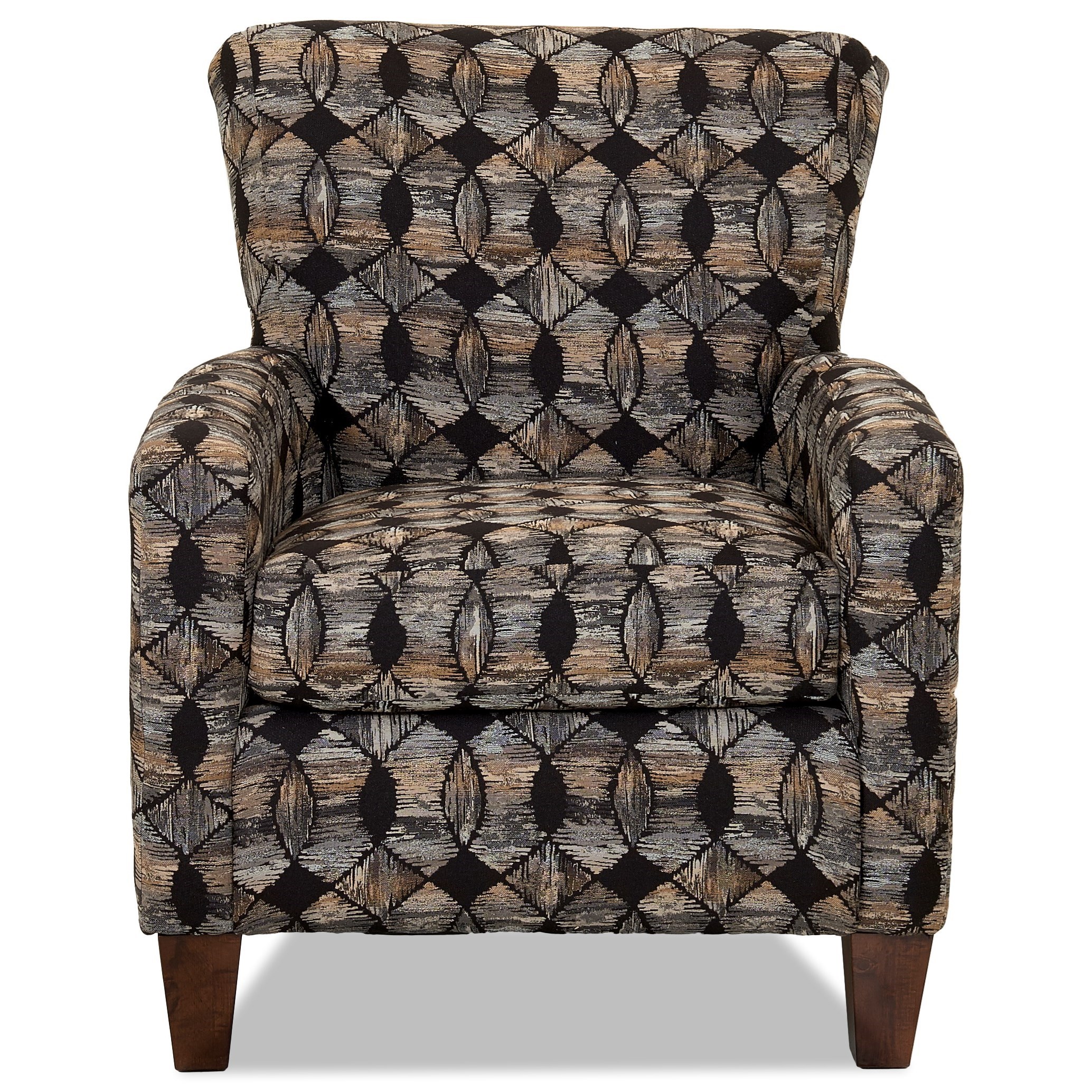 Klaussner Henry K1500 OC Occasional Chair with Track Arms Pilgrim