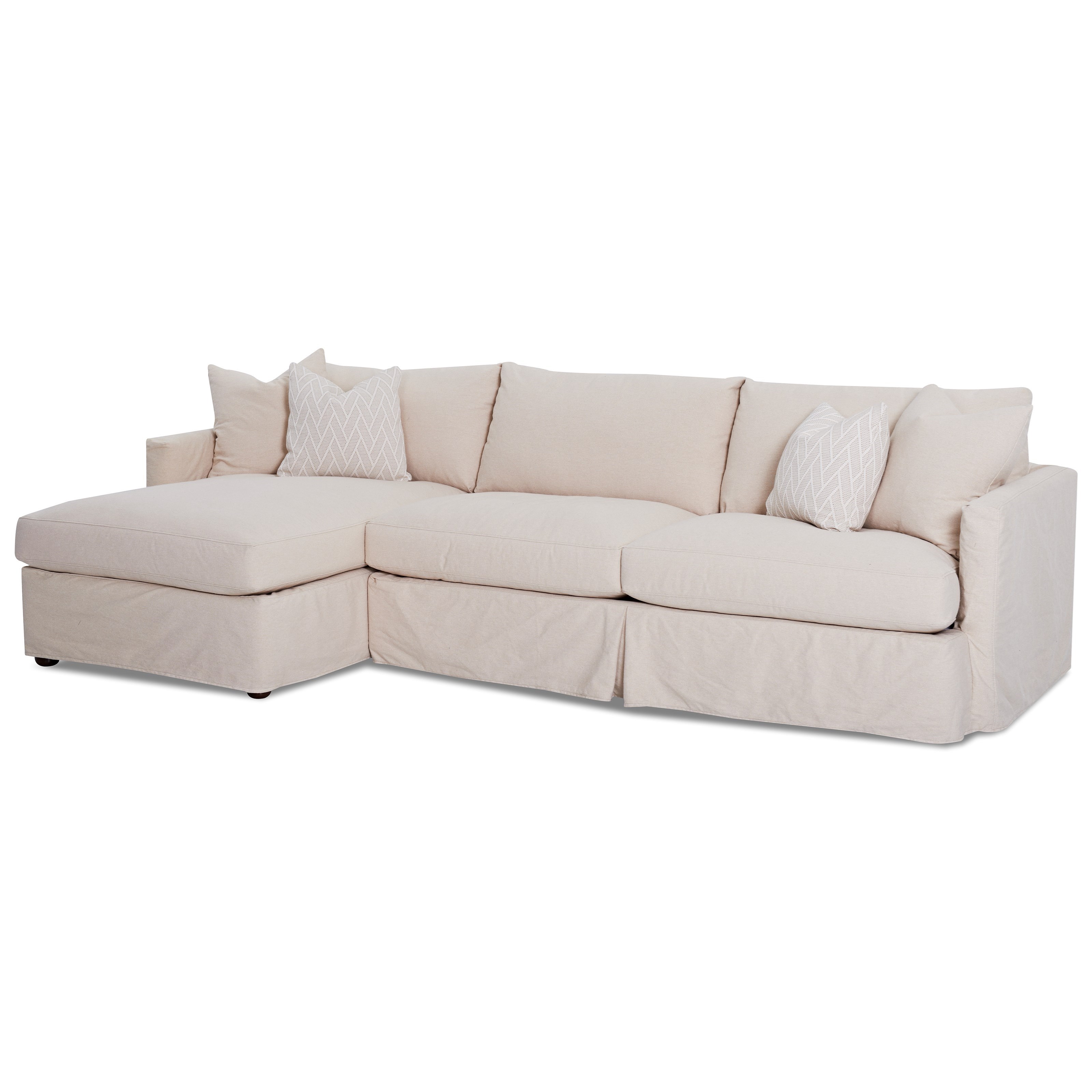 Klaussner Leisure 2 Pc Sectional Sofa with Slipcover and