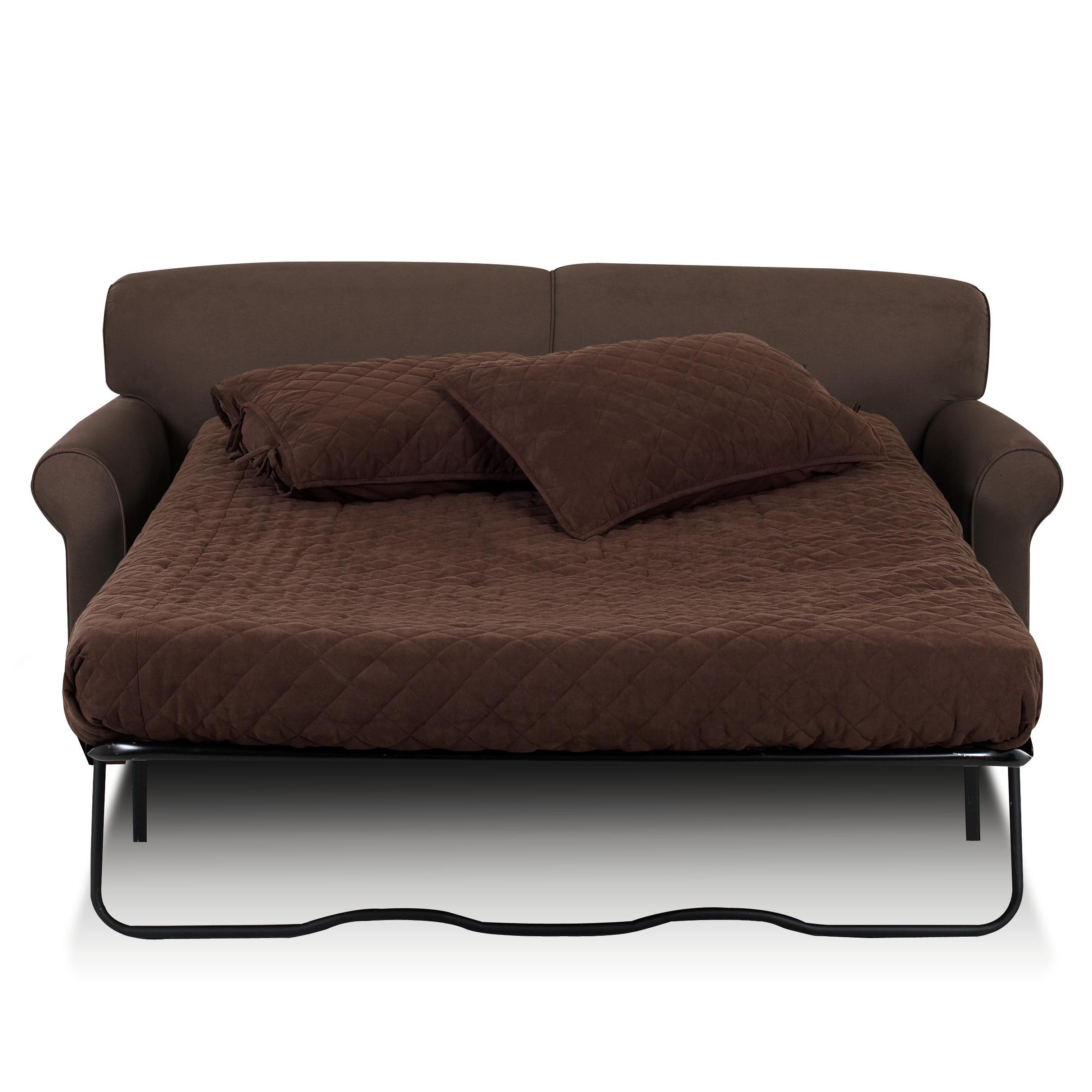 Klaussner Mayhew Innerspring Sleeper Sofa with Accent Pillows Johnny