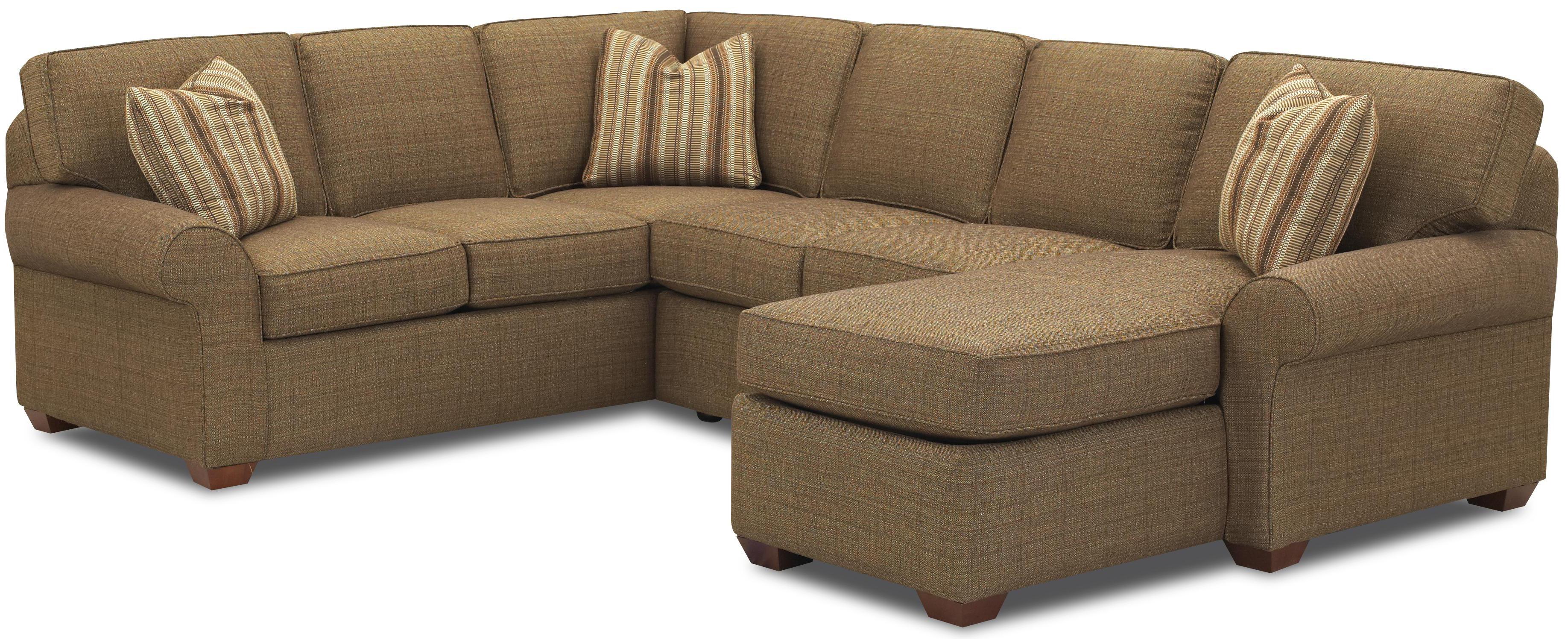 Klaussner Patterns Sectional Sofa Group with Right Chaise Lounge AHFA