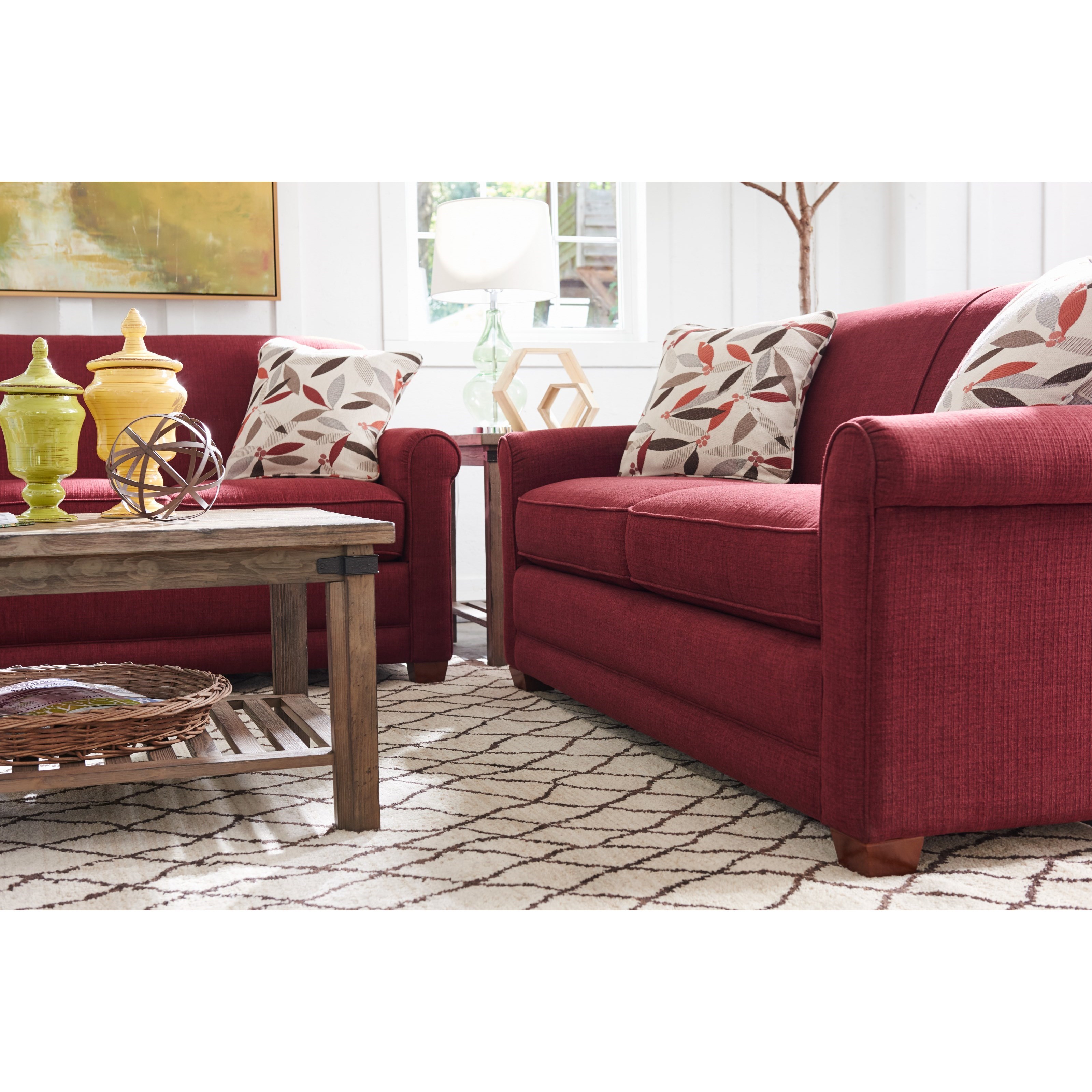 LaZBoy Amanda Casual ApartmentSize Sofa with Premier ComfortCore