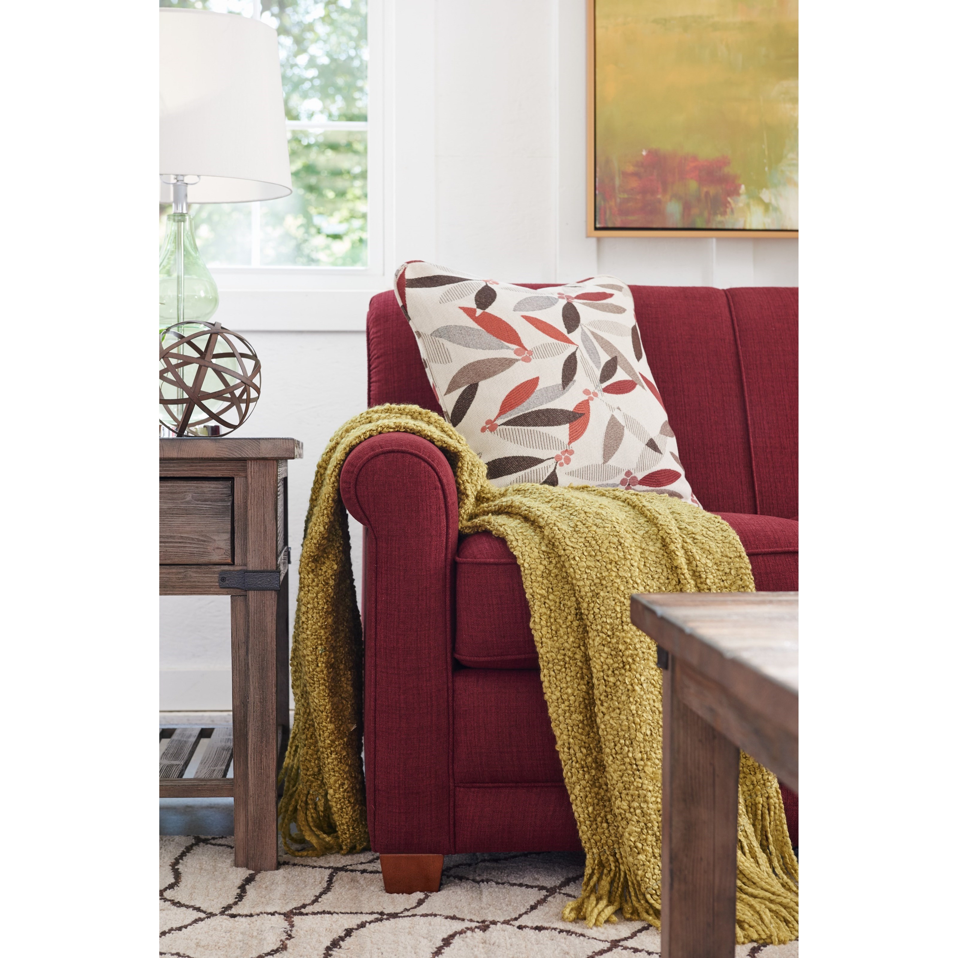 LaZBoy Amanda Casual ApartmentSize Sofa with Premier ComfortCore