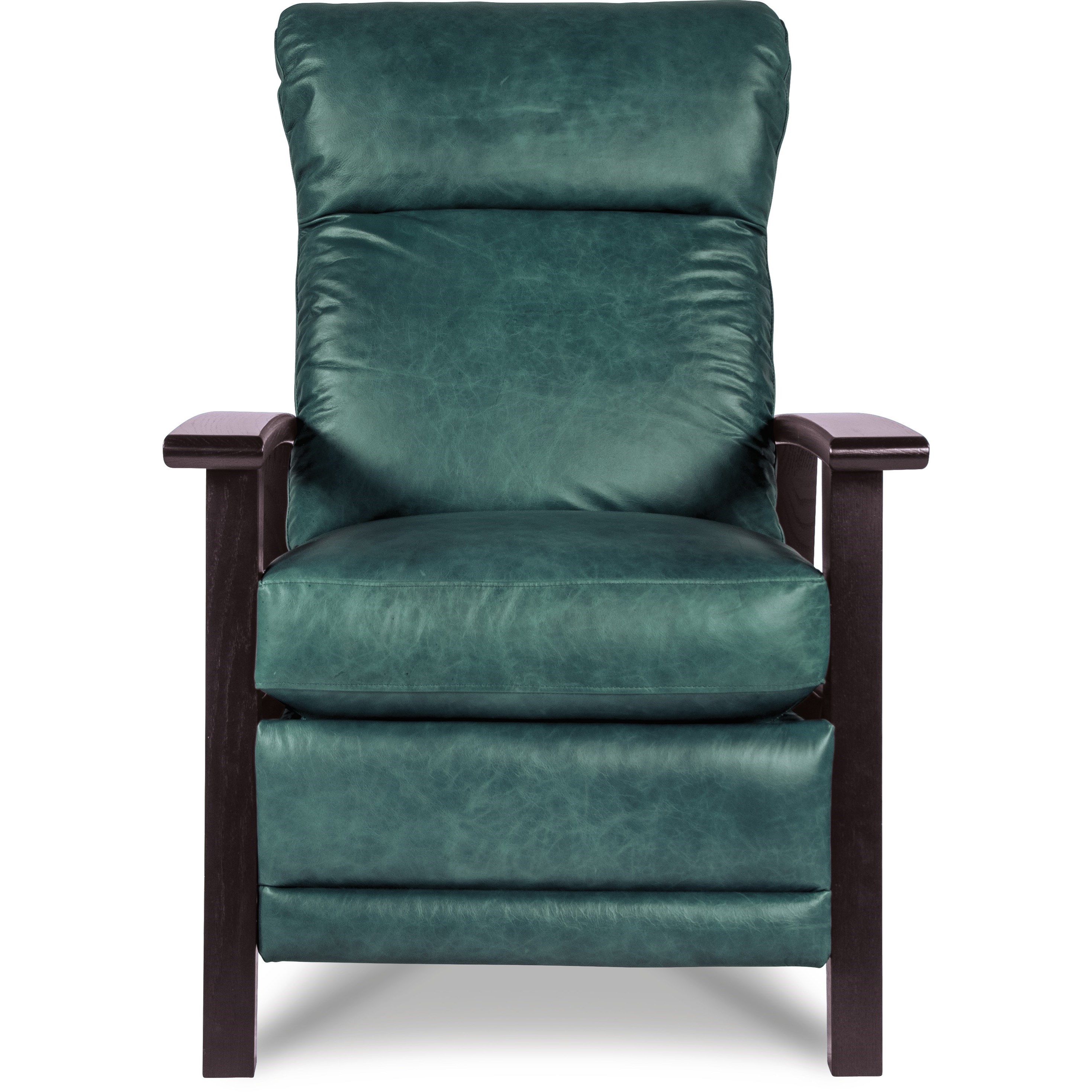 LaZBoy Recliners Nouveau Modern Recliner with Wood Arms and Power