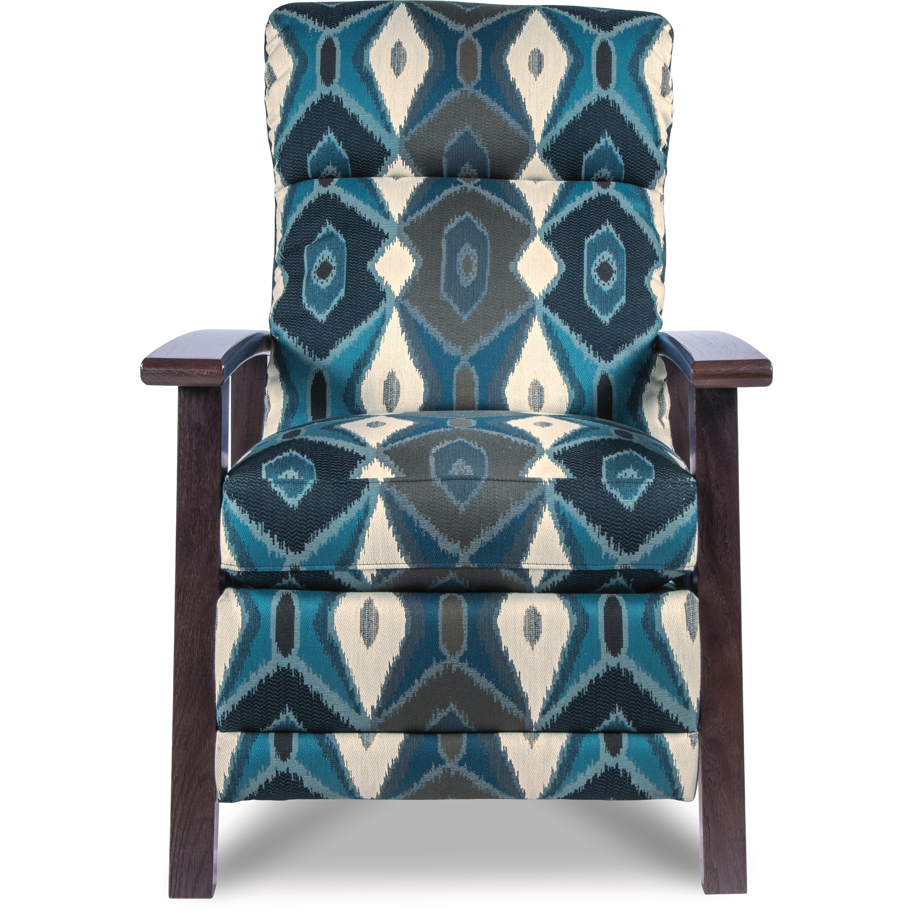 LaZBoy Recliners P25409 Nouveau Modern Recliner with Wood Arms and