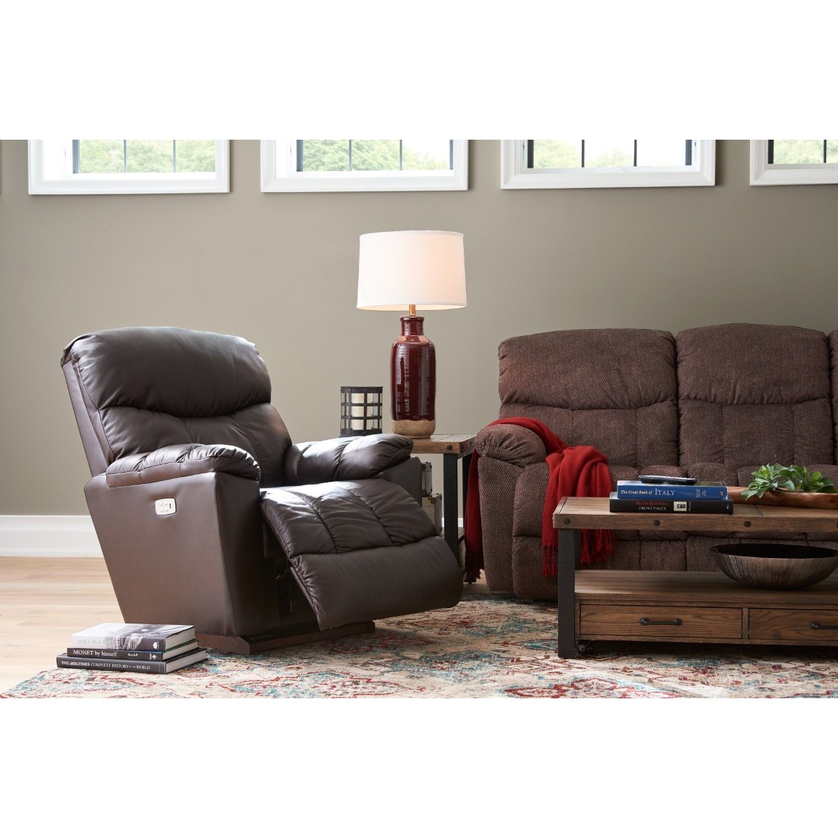 LaZBoy Morrison P16766 Power Wall Saver Recliner with USB Charging