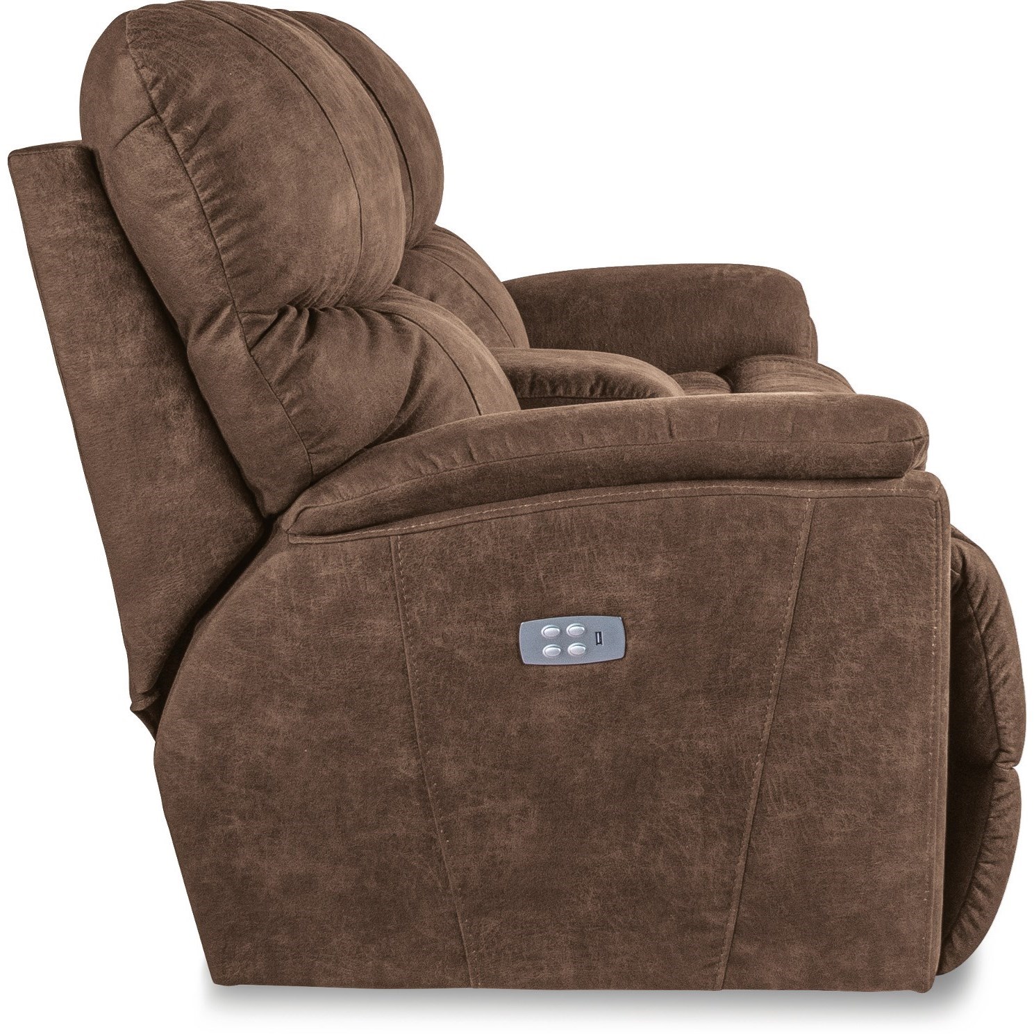 LaZBoy Trouper Power Reclining Loveseat with Cupholder Storage