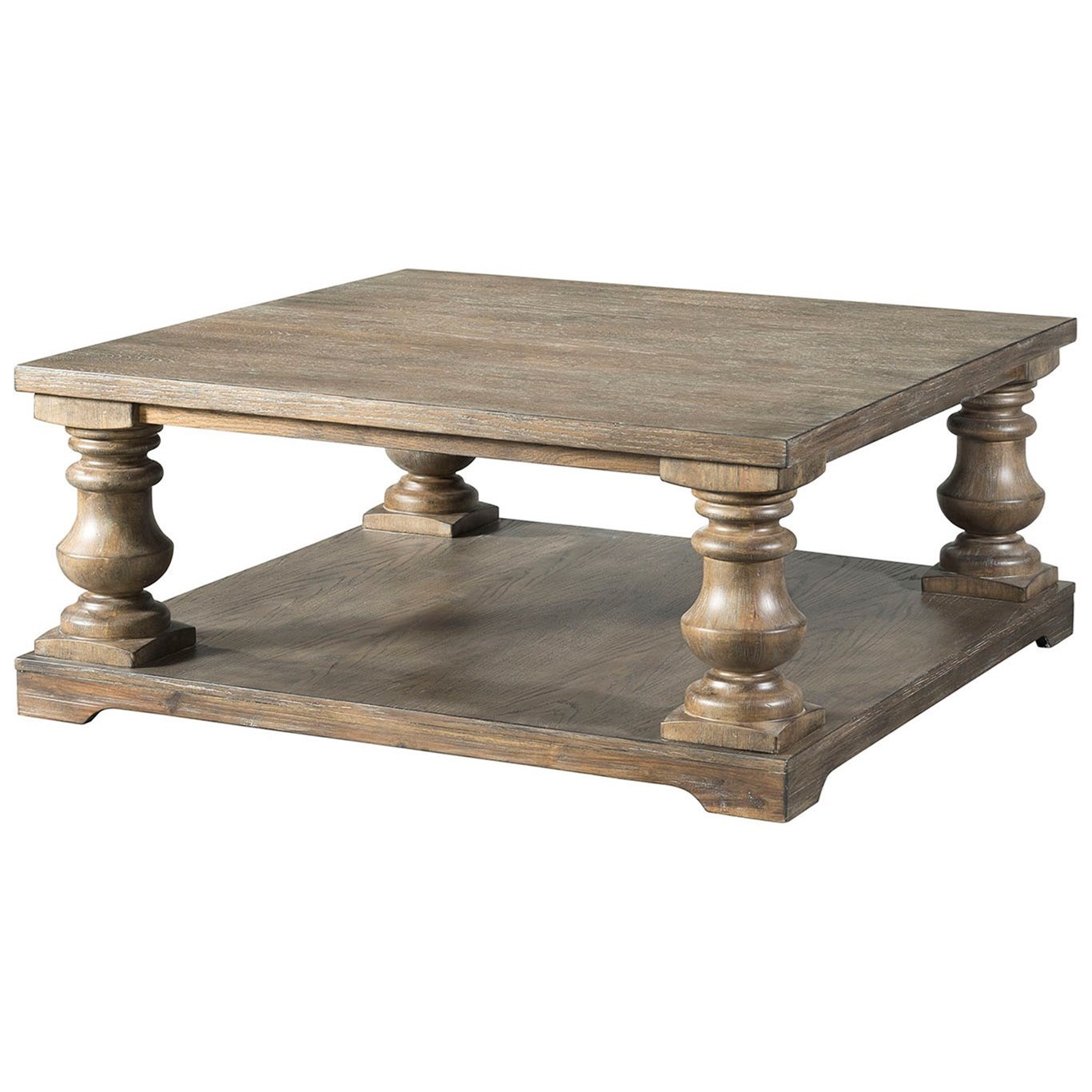 Lane 7040 Rustic Cocktail Table with Turned Posts Find Your Furniture