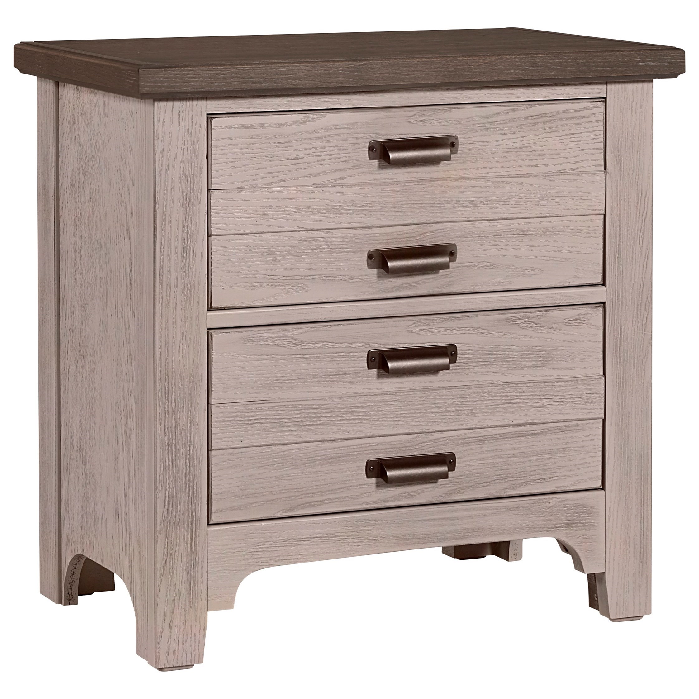 Laurel Mercantile Co. Bungalow Transitional 2 Drawer Nightstand Johnny Janosik Nightstands