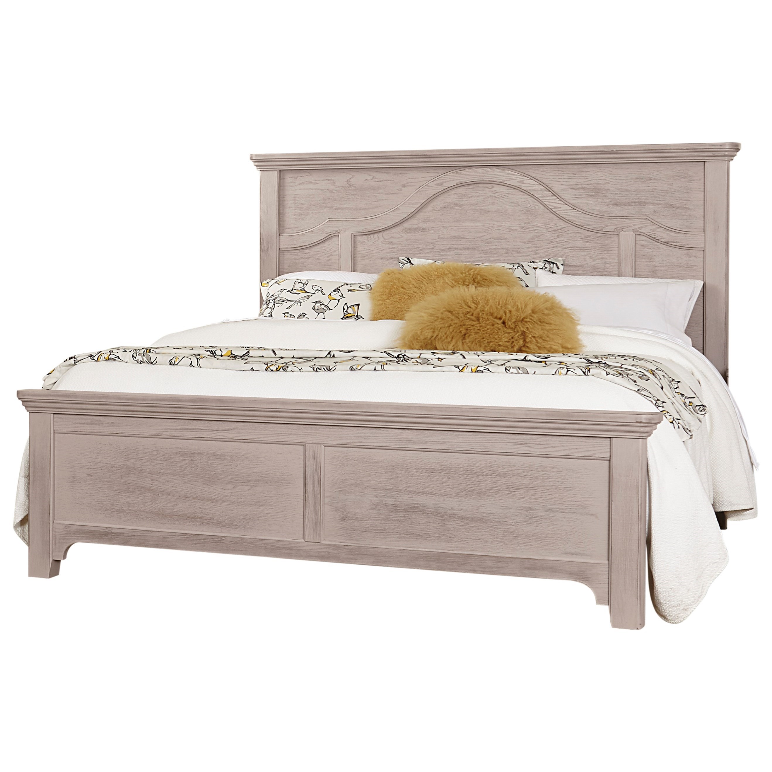 Laurel Mercantile Co. Bungalow Transitional Queen Bed with Mantel Headboard Jacksonville