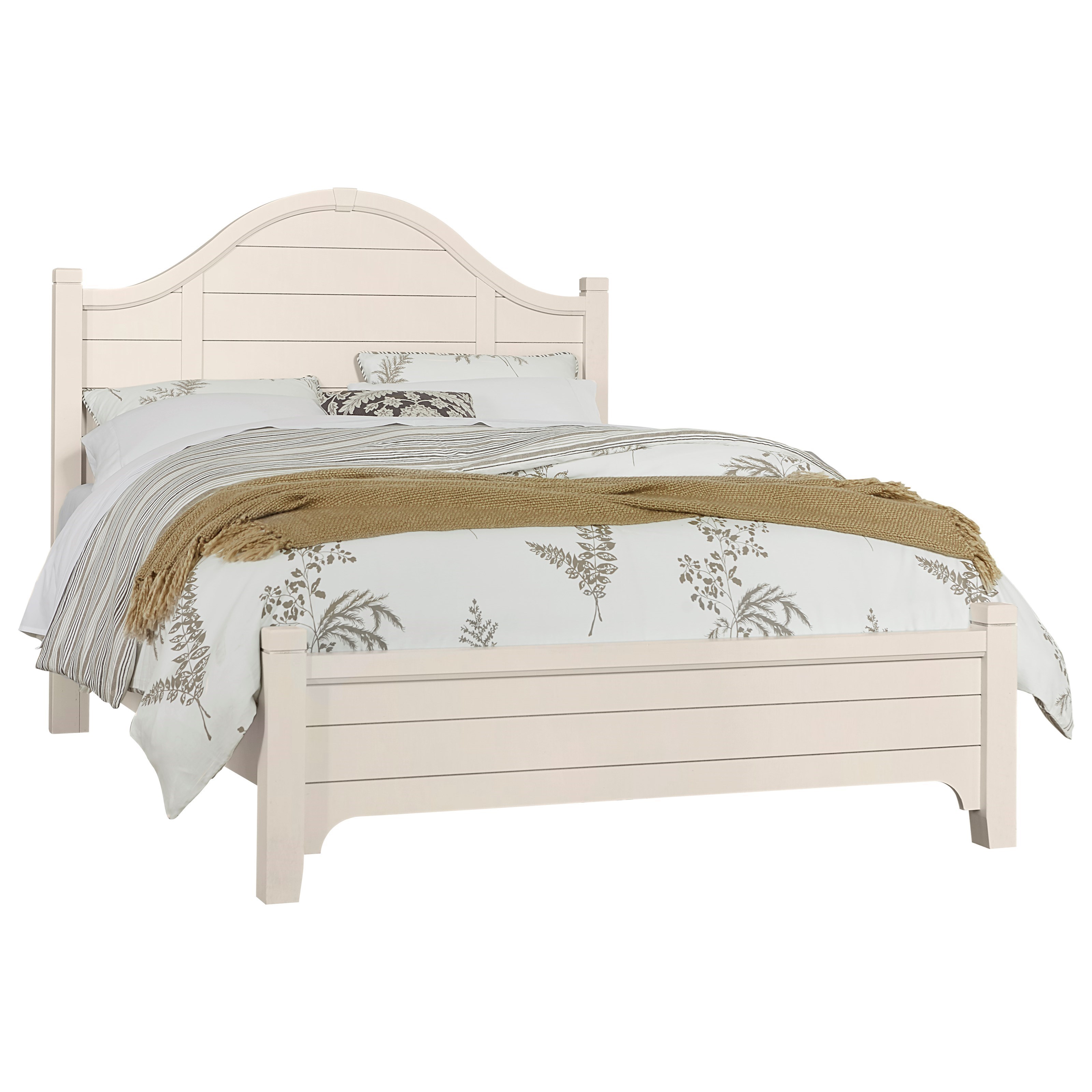 VaughanBassett Bungalow Transitional Queen Low Profile Bed with Arch