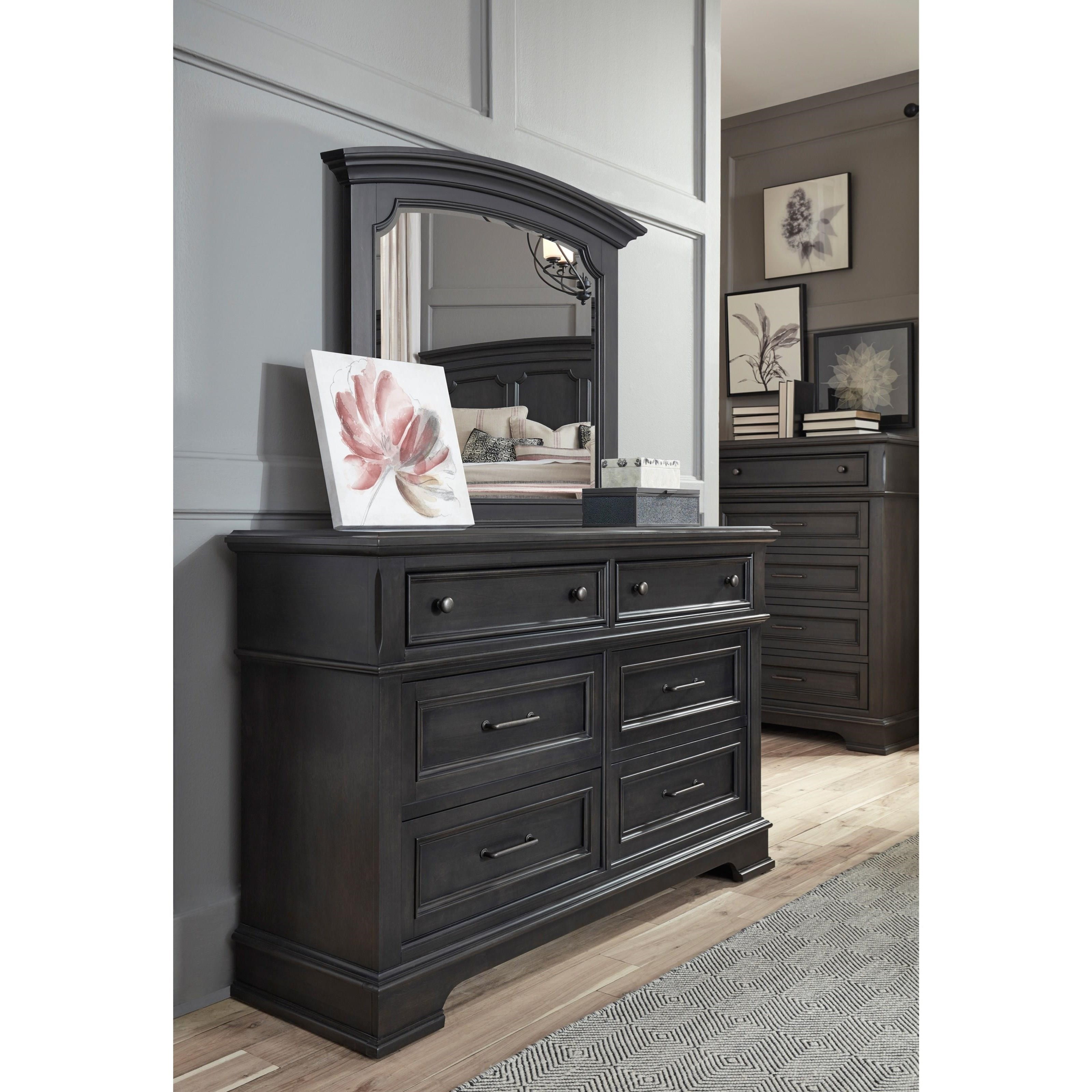 Legacy Classic Calligan Transitional 6 Drawer Dresser with Felt and