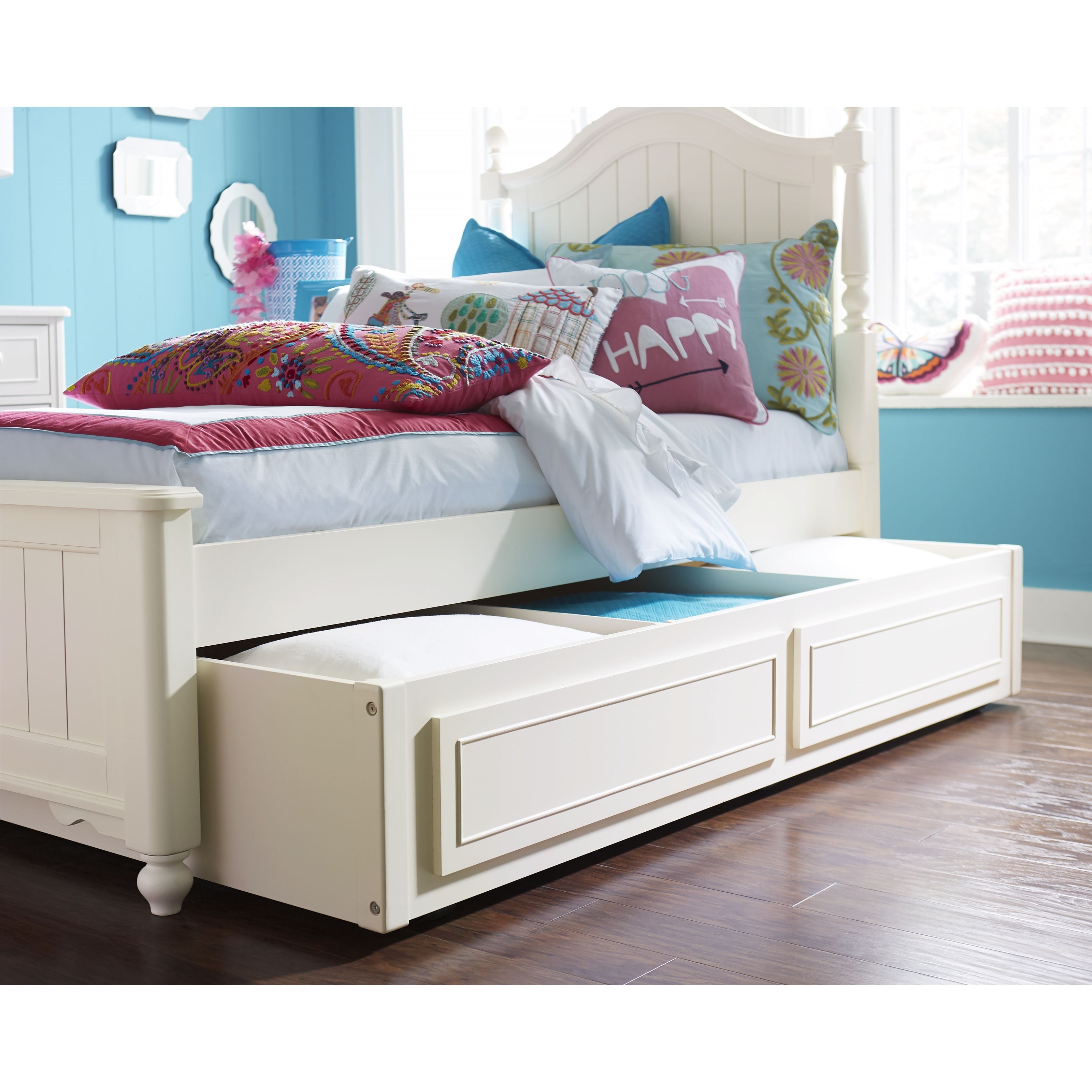 Summerset Twin Post Bed With Storage Summerset Twin Post Bed With Storage