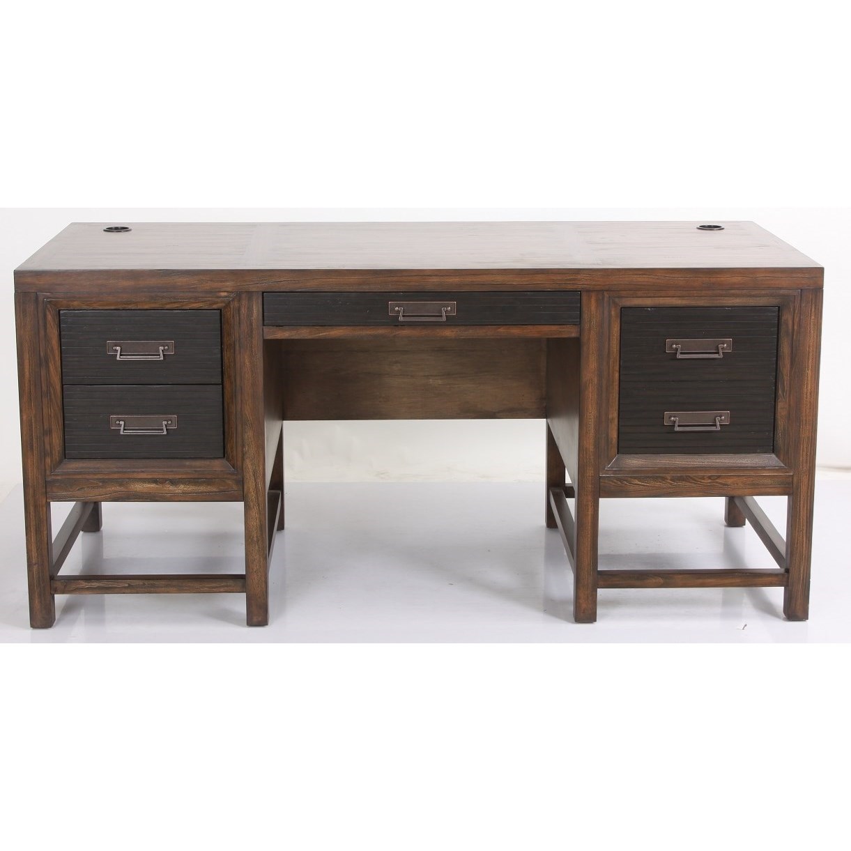 Legends Furniture Branson ZBSN6001 Transitional Pedestal Desk with 5