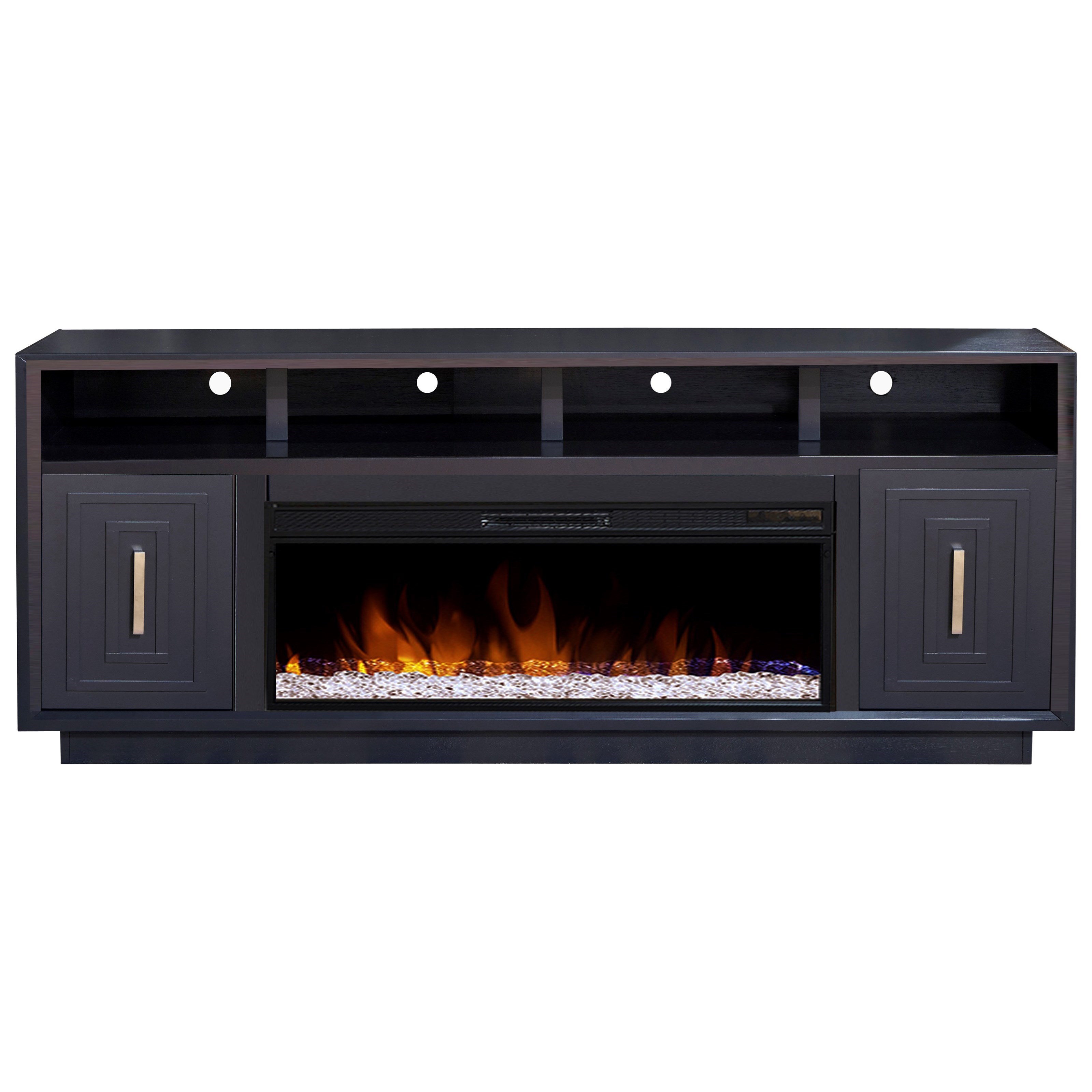 Legends Furniture Sunset Transitional 83" TV Stand with Fireplace