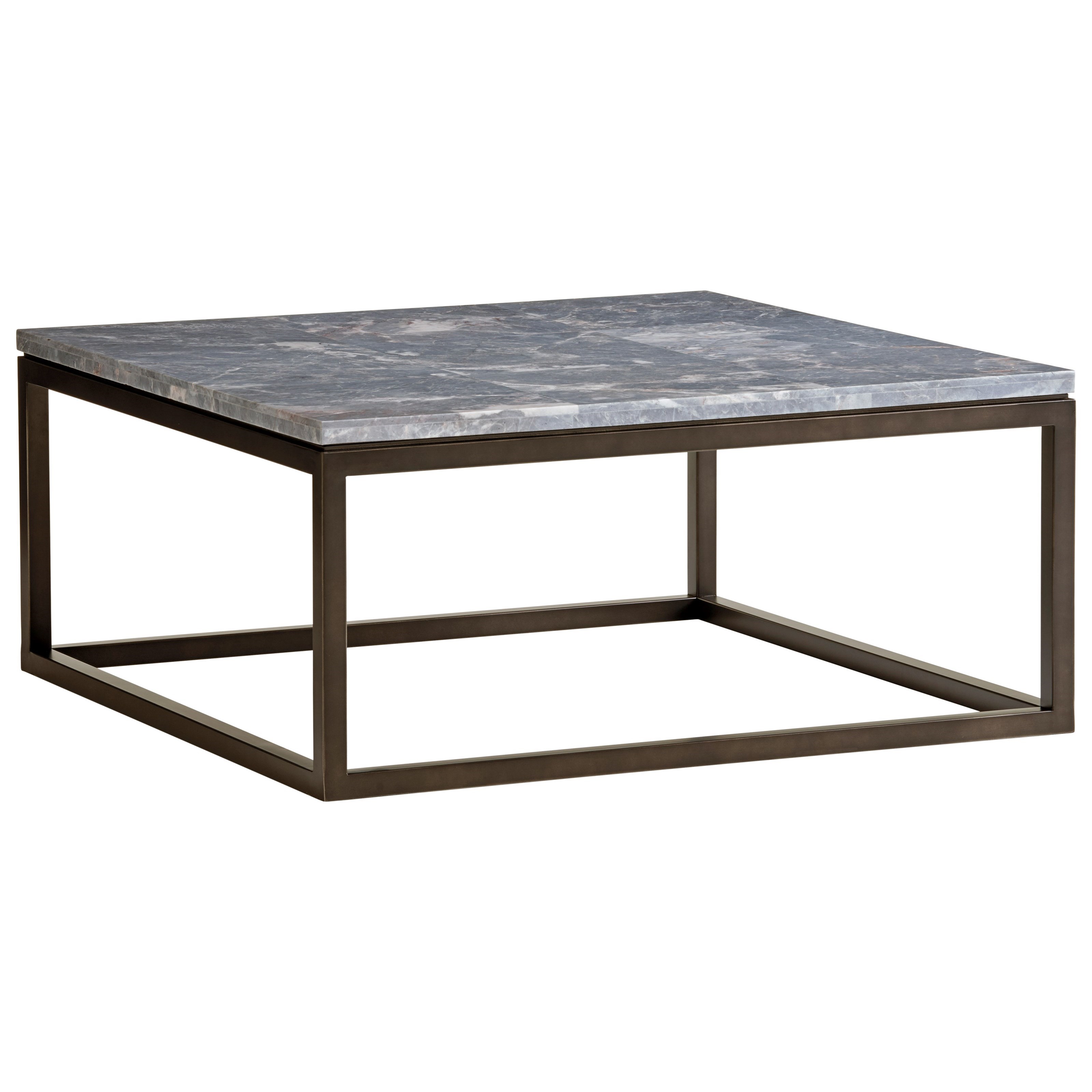 Lexington Santana 411947 Proximity Square Cocktail Table with Marble