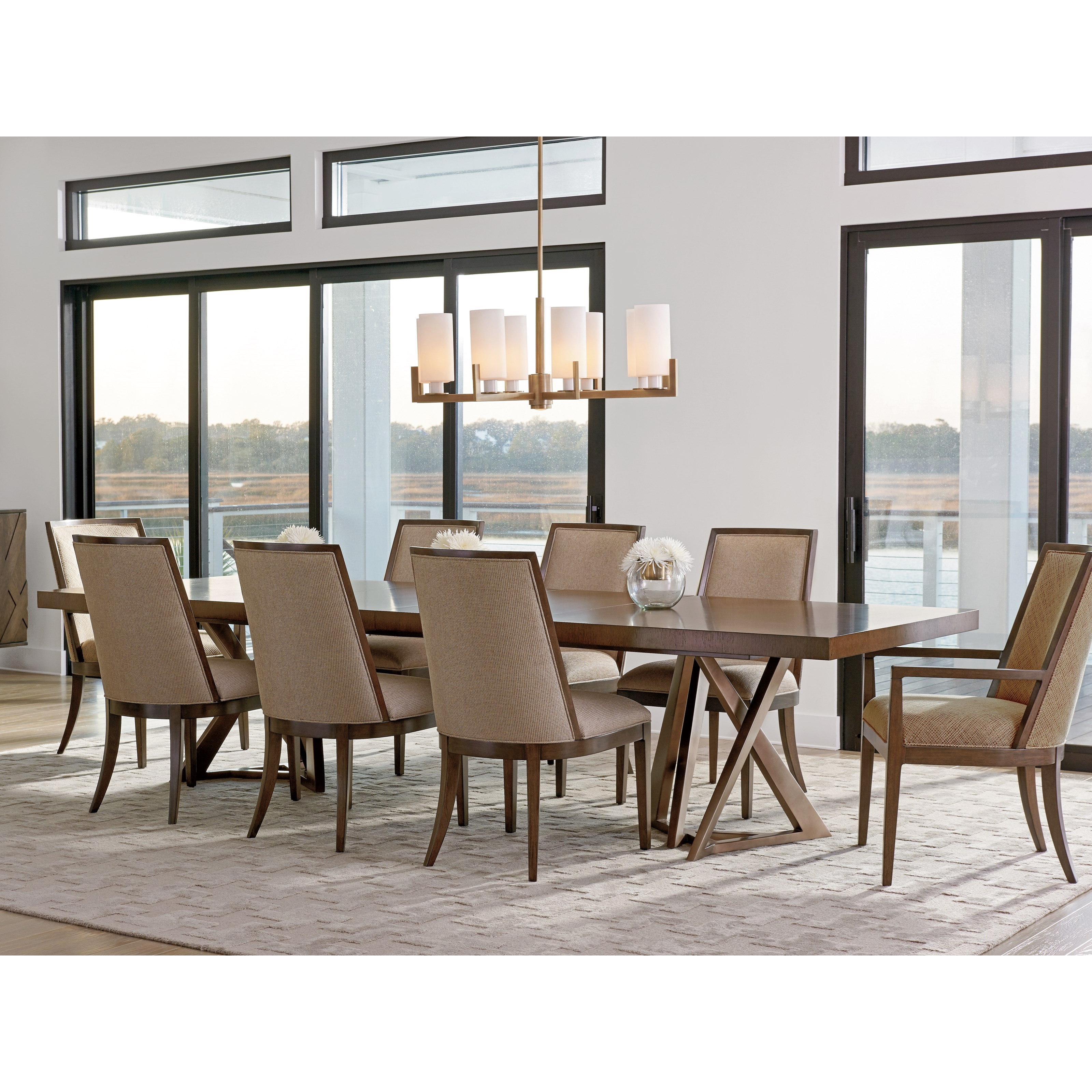 Lexington Zavala 79088001 Ellipsis Upholstered Side Chair in Sonata