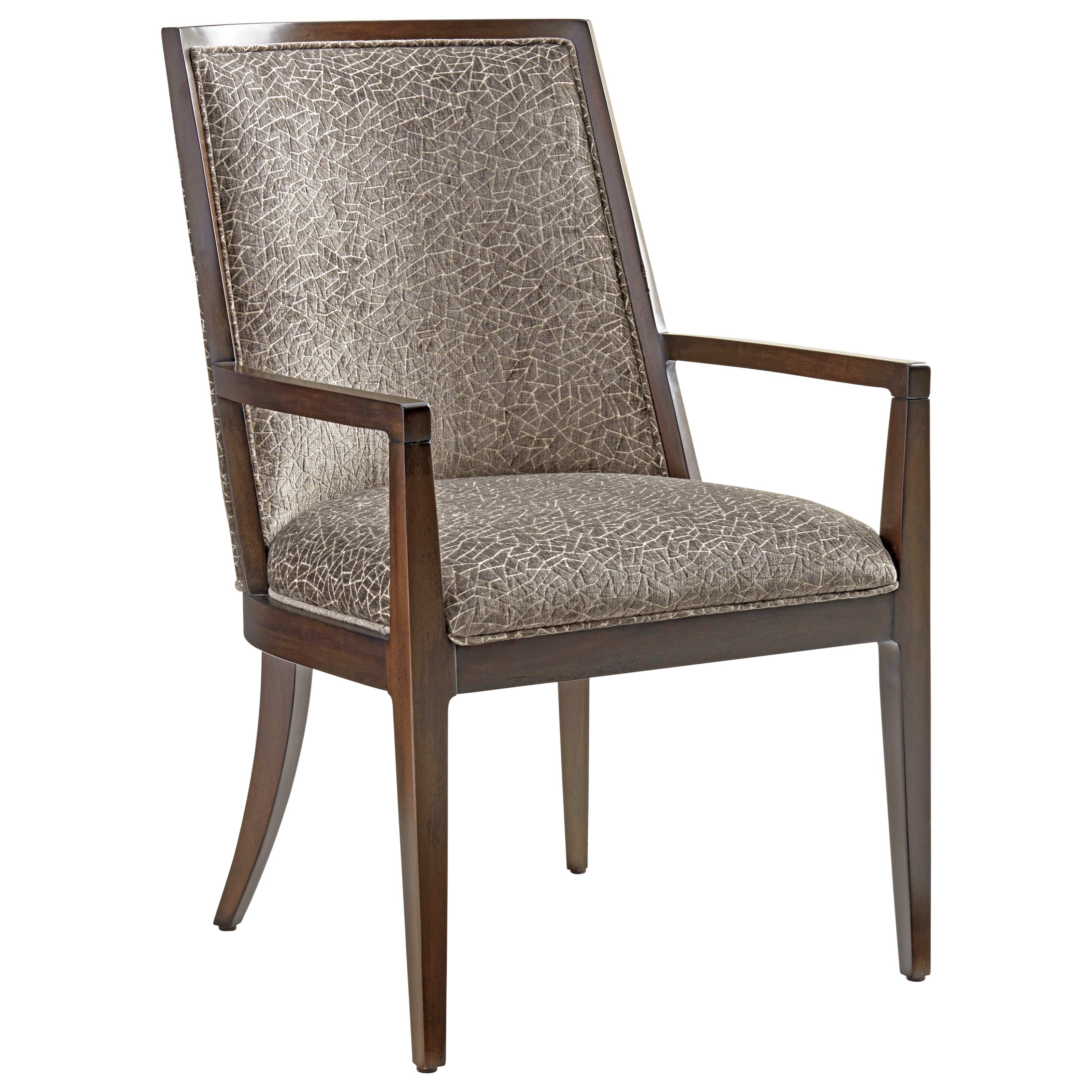 Lexington Zavala Ellipsis Customizable Upholstered Arm Chair Stuckey Furniture Dining Arm Chairs
