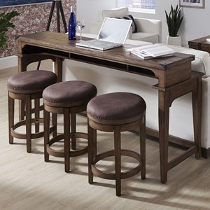 Liberty Furniture Aspen Skies Counter Height Sofa Table ...