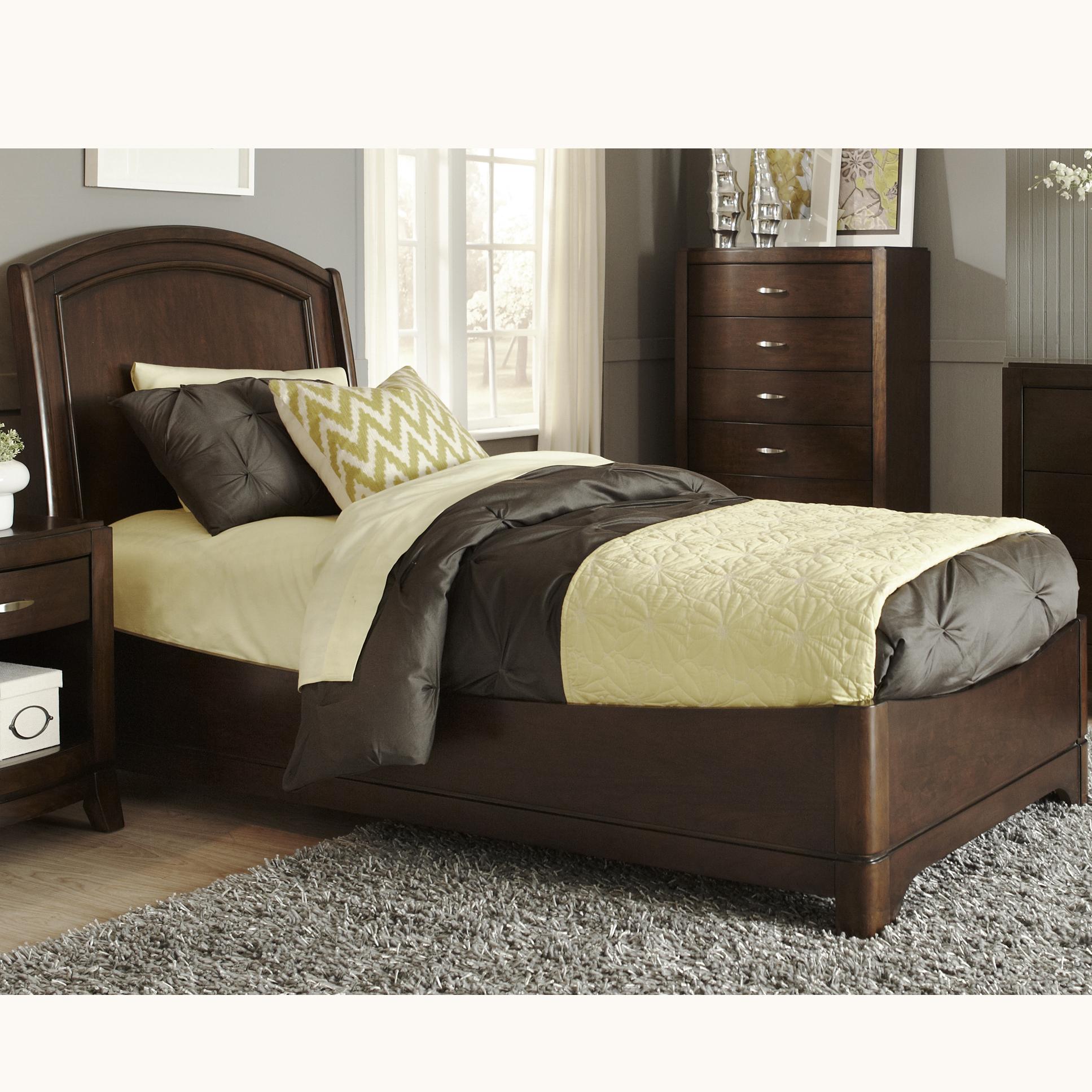 Liberty Furniture Avalon Full Platform Bed with Arched Headboard