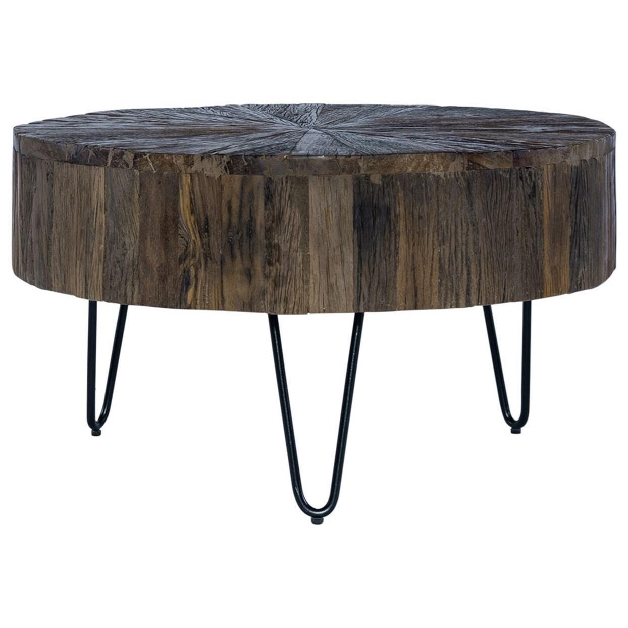 Libby Canyon Contemporary Accent Cocktail Table with Hairpin Legs