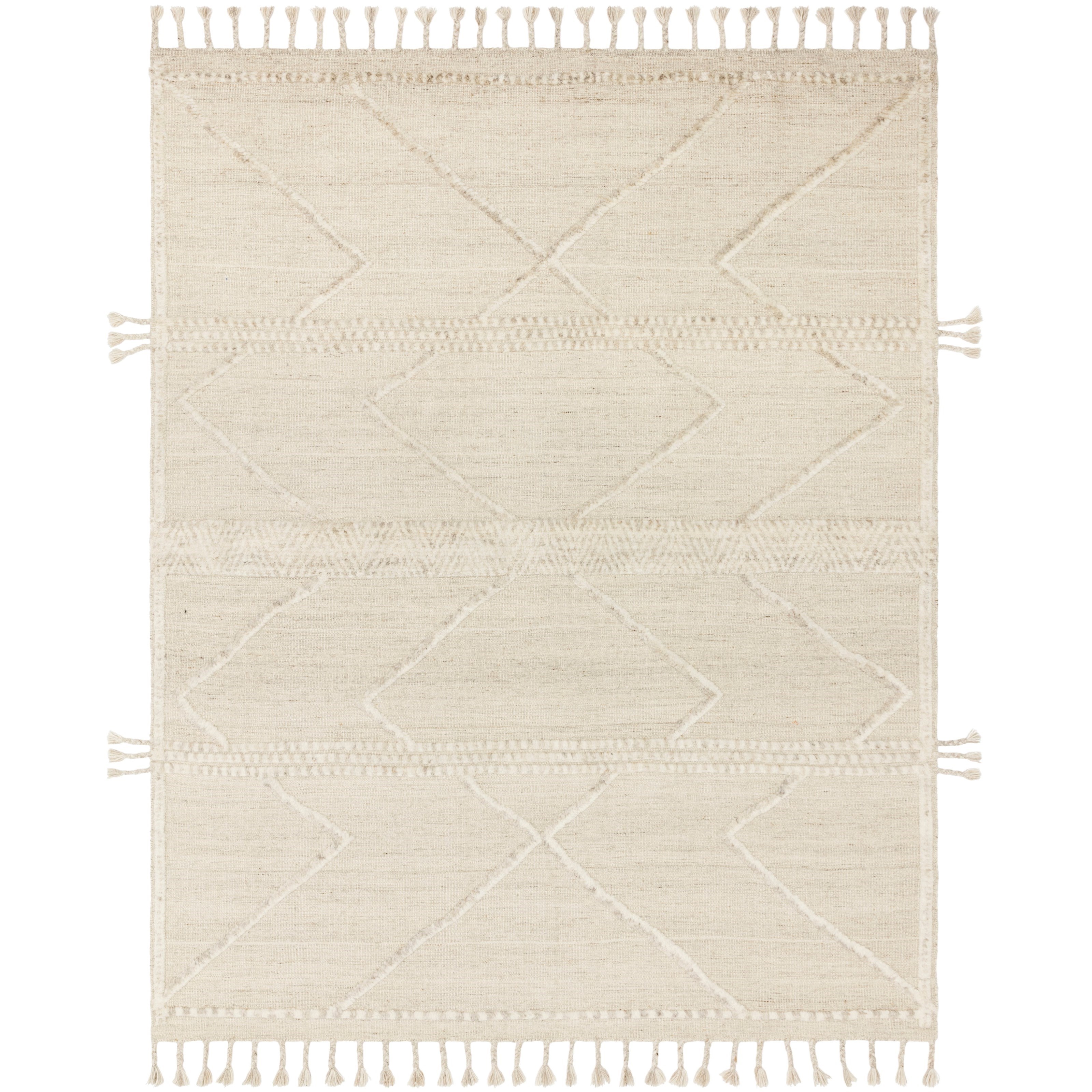 Loloi Rugs Iman 4'0" x 6'0" Beige / Ivory Rug Jacksonville Furniture Mart Rugs