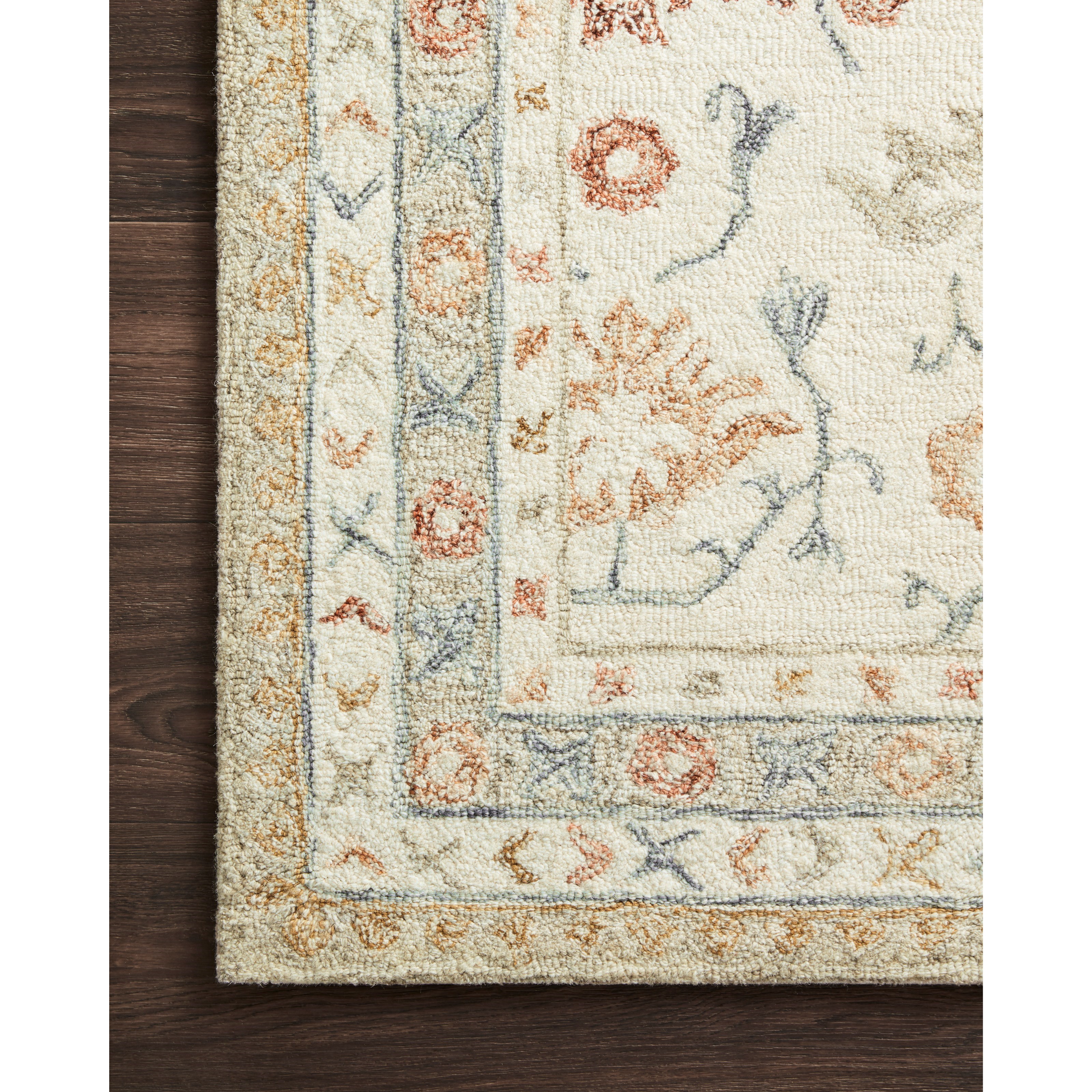 Reeds Rugs Norabel 5'0" x 7'6" Ivory / Rust Rug Reeds Furniture Rugs
