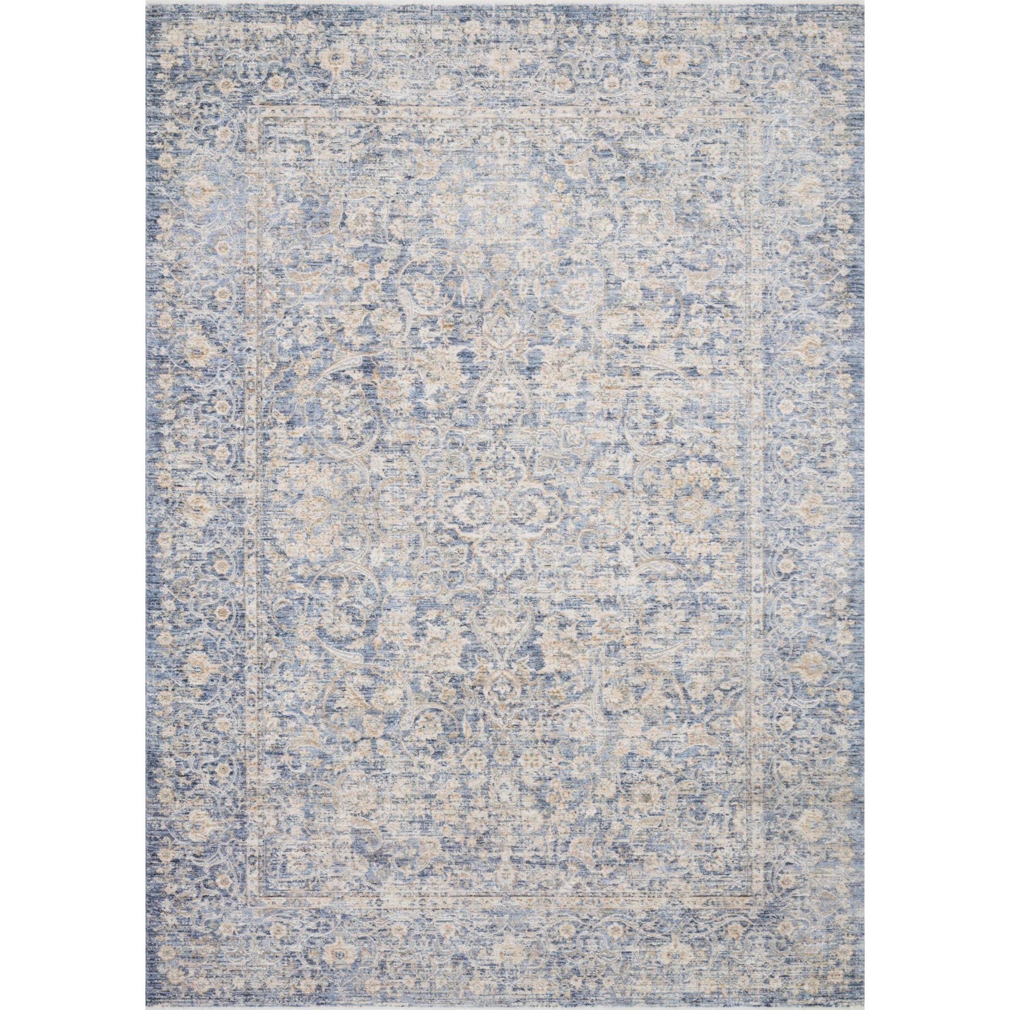 Loloi Rugs Pandora PANDPAN01BBGO26A0 2'6" X 10'0" Blue / Gold Rug