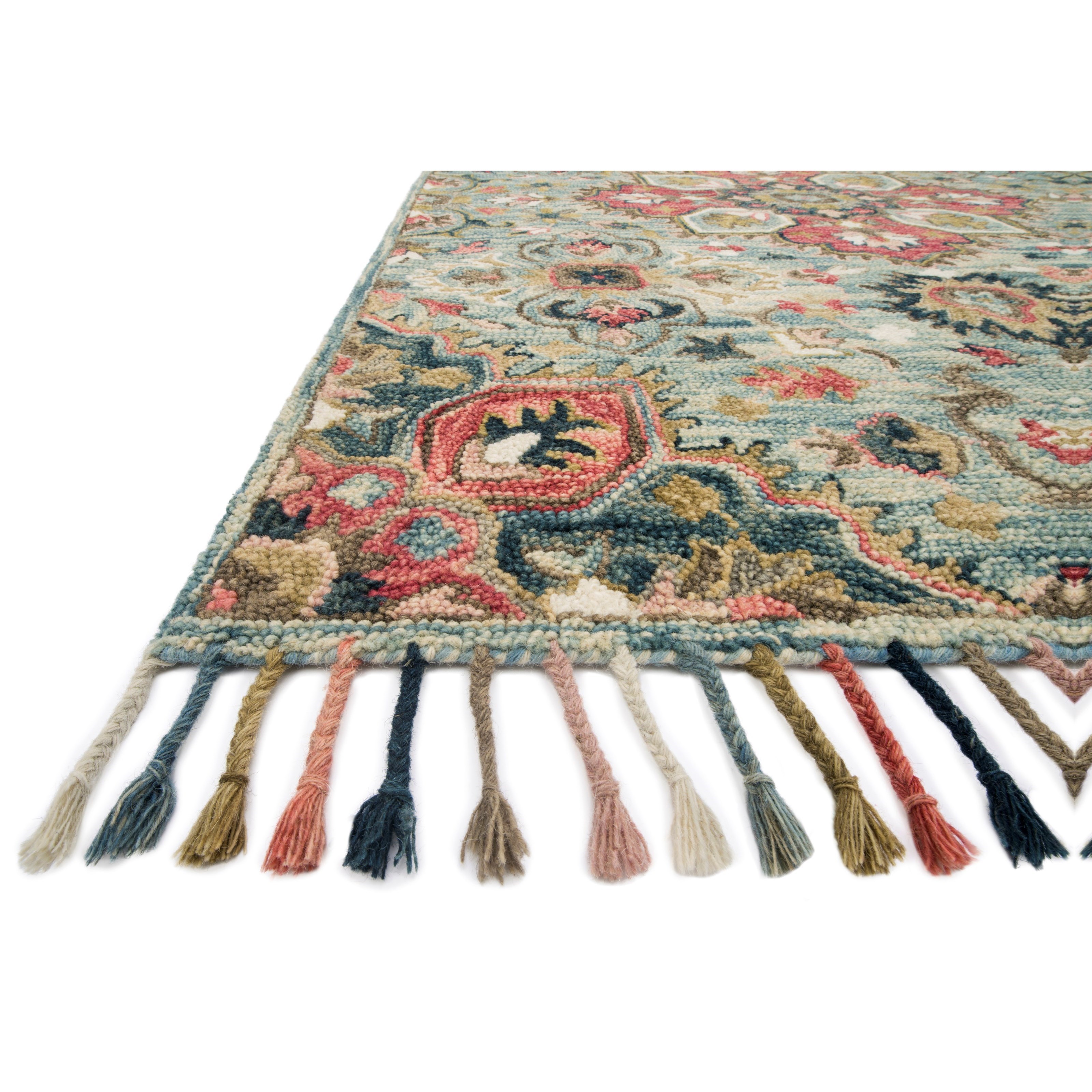 Reeds Rugs Zharah 2'6" x 7'6" Light Blue / Multi Rug Reeds Furniture