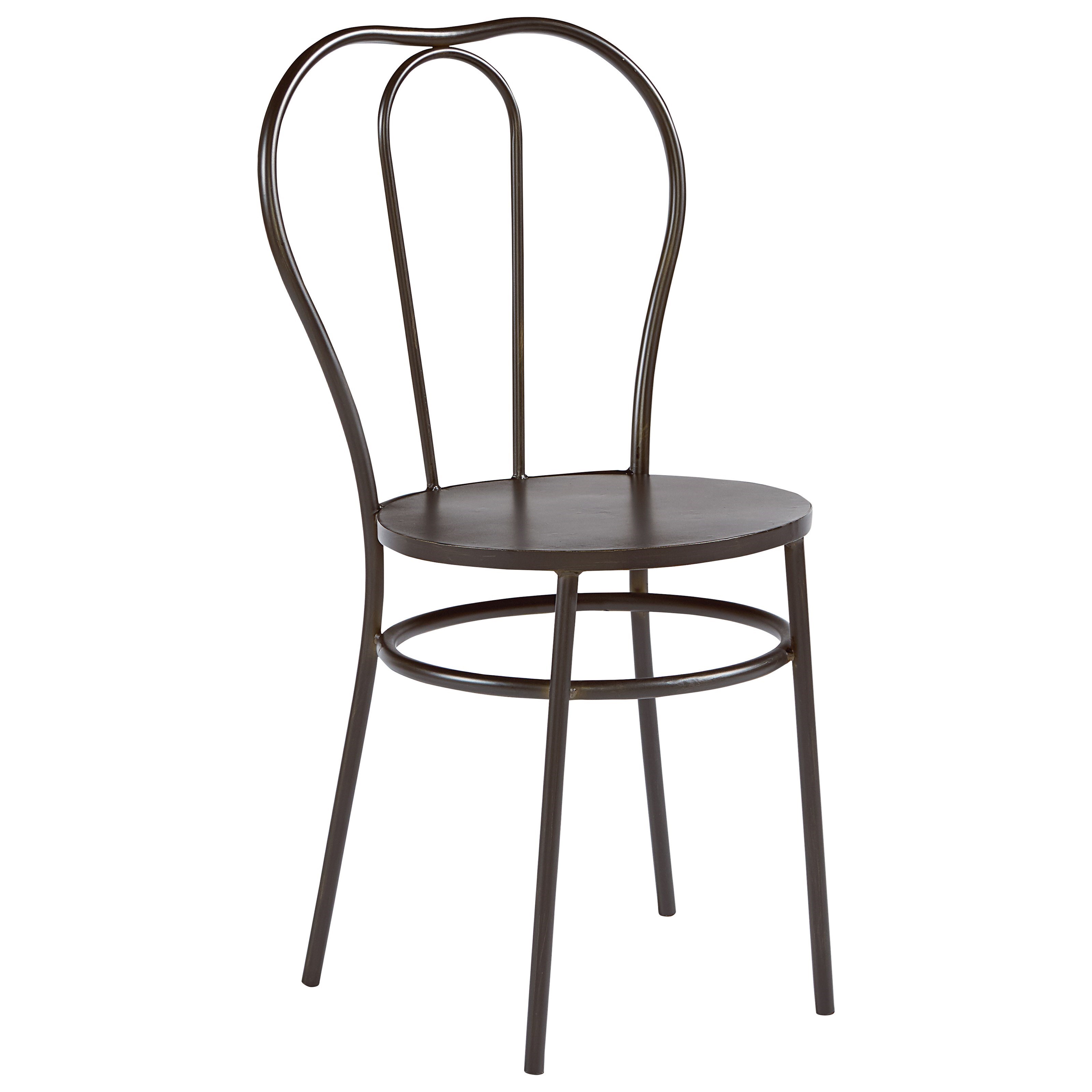 Magnolia Home by Joanna Gaines Boho Curvy Metal Bistro Chair Darvin
