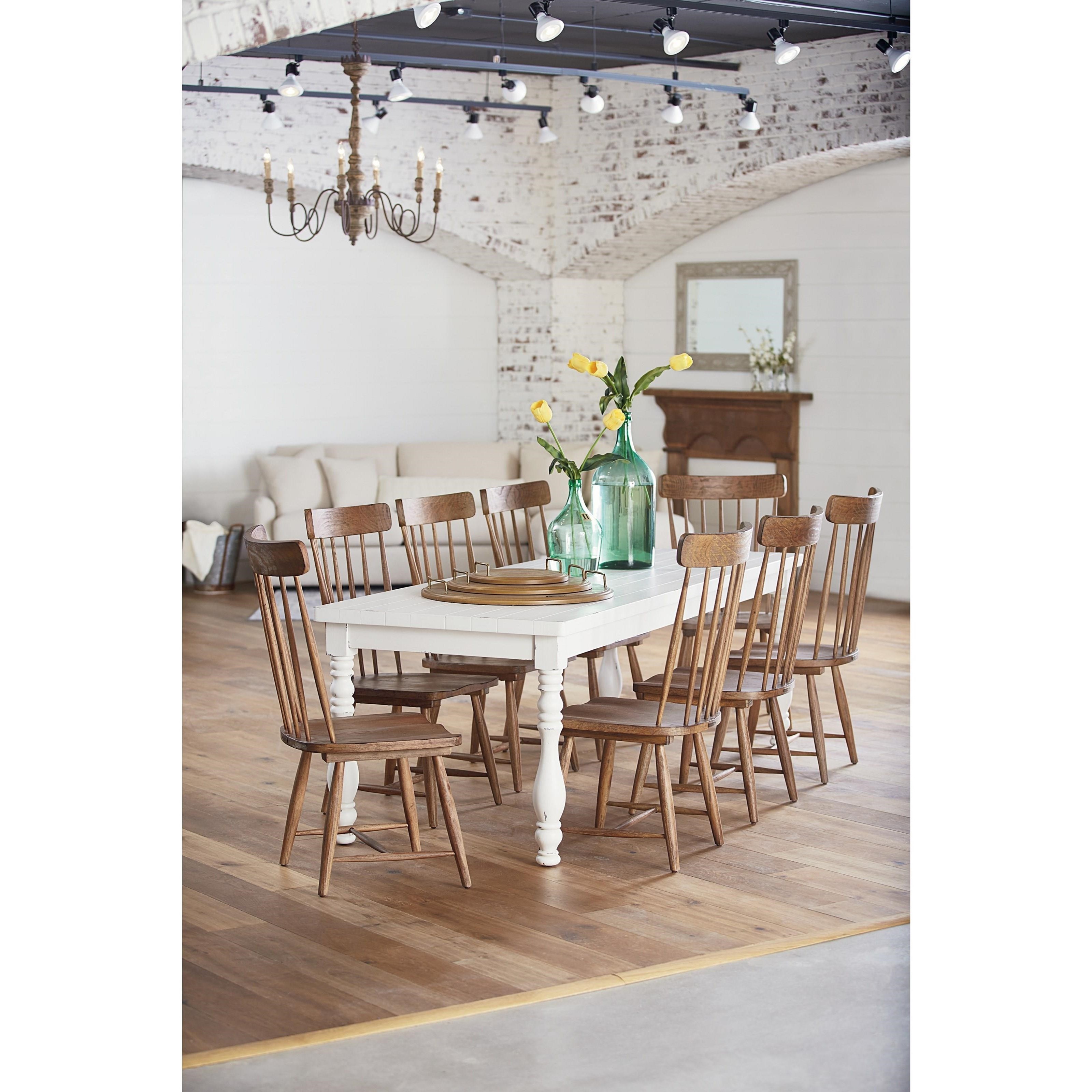 Magnolia Home by Joanna Gaines Farmhouse Vase Turned Dining Table with