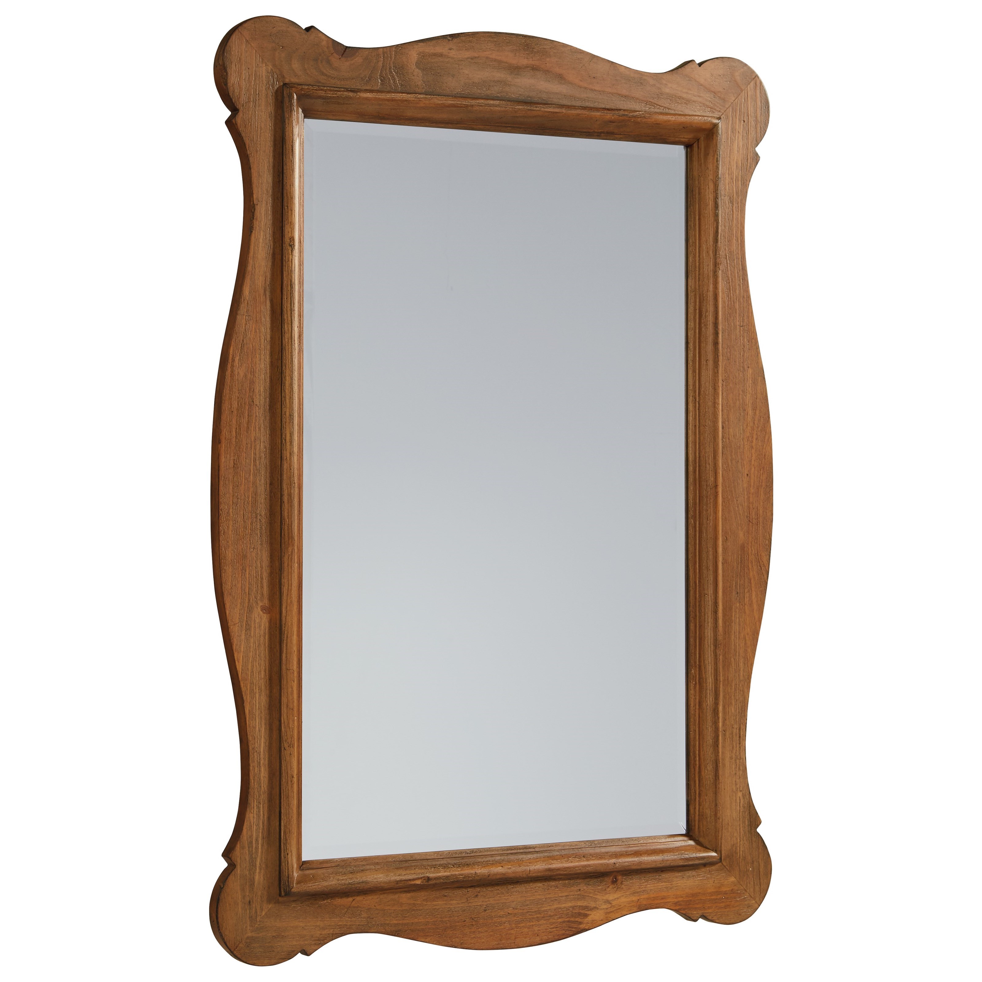 Magnolia Home by Joanna Gaines Farmhouse Curvy Wood Framed Mirror