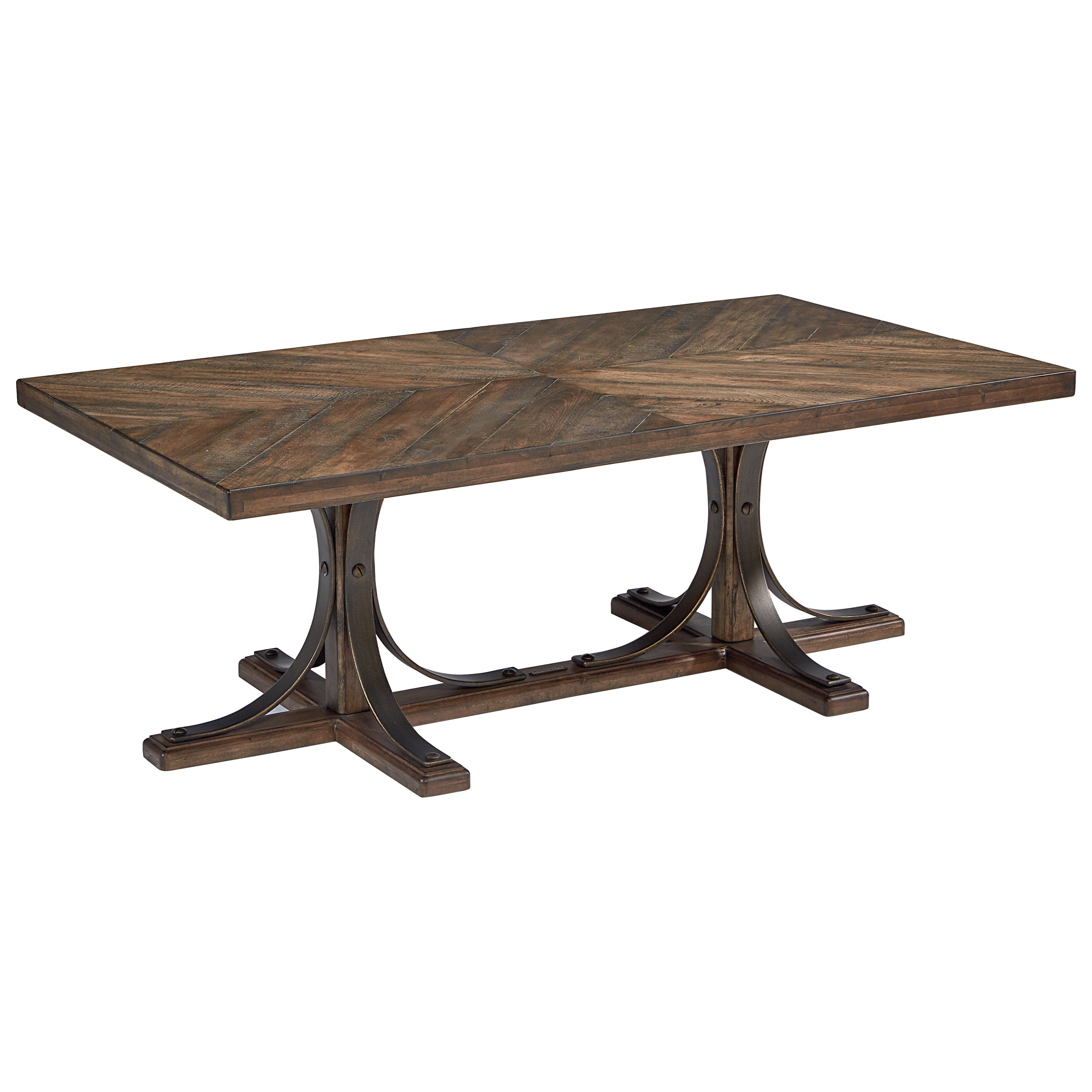 Magnolia Home by Joanna Gaines Traditional Wood Top Cocktail Table with
