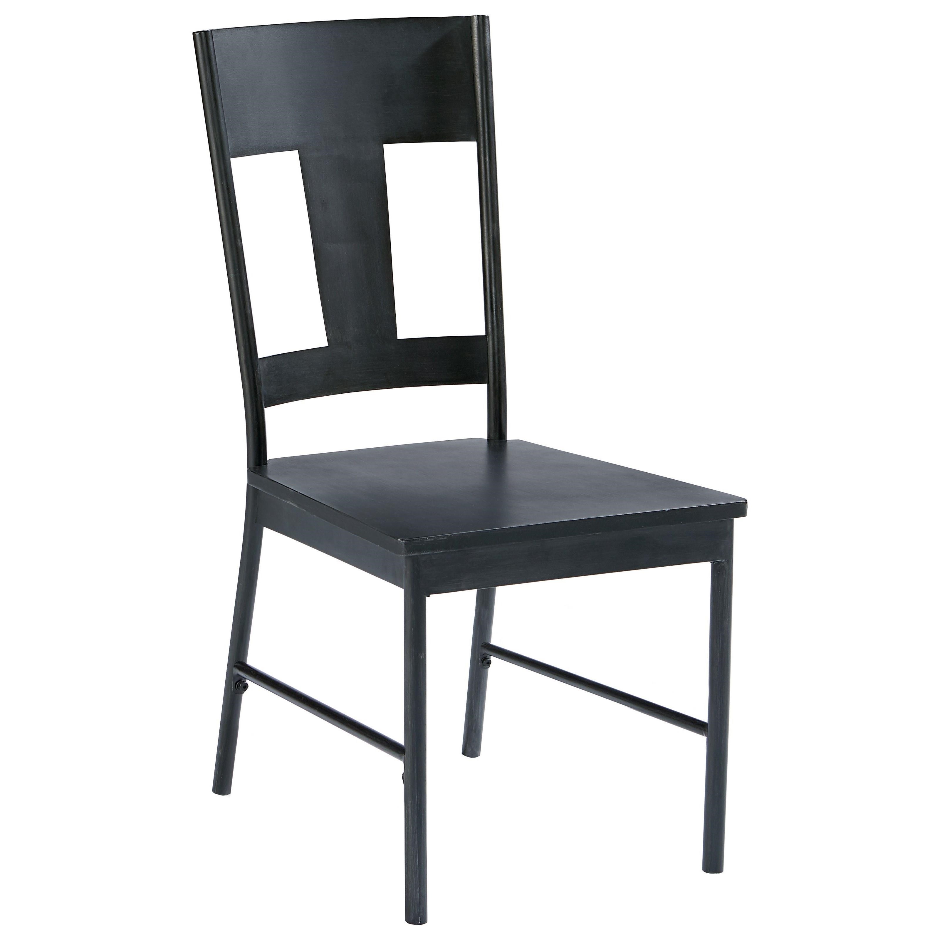 Magnolia Home by Joanna Gaines Industrial Metal Side Chair with Carbon
