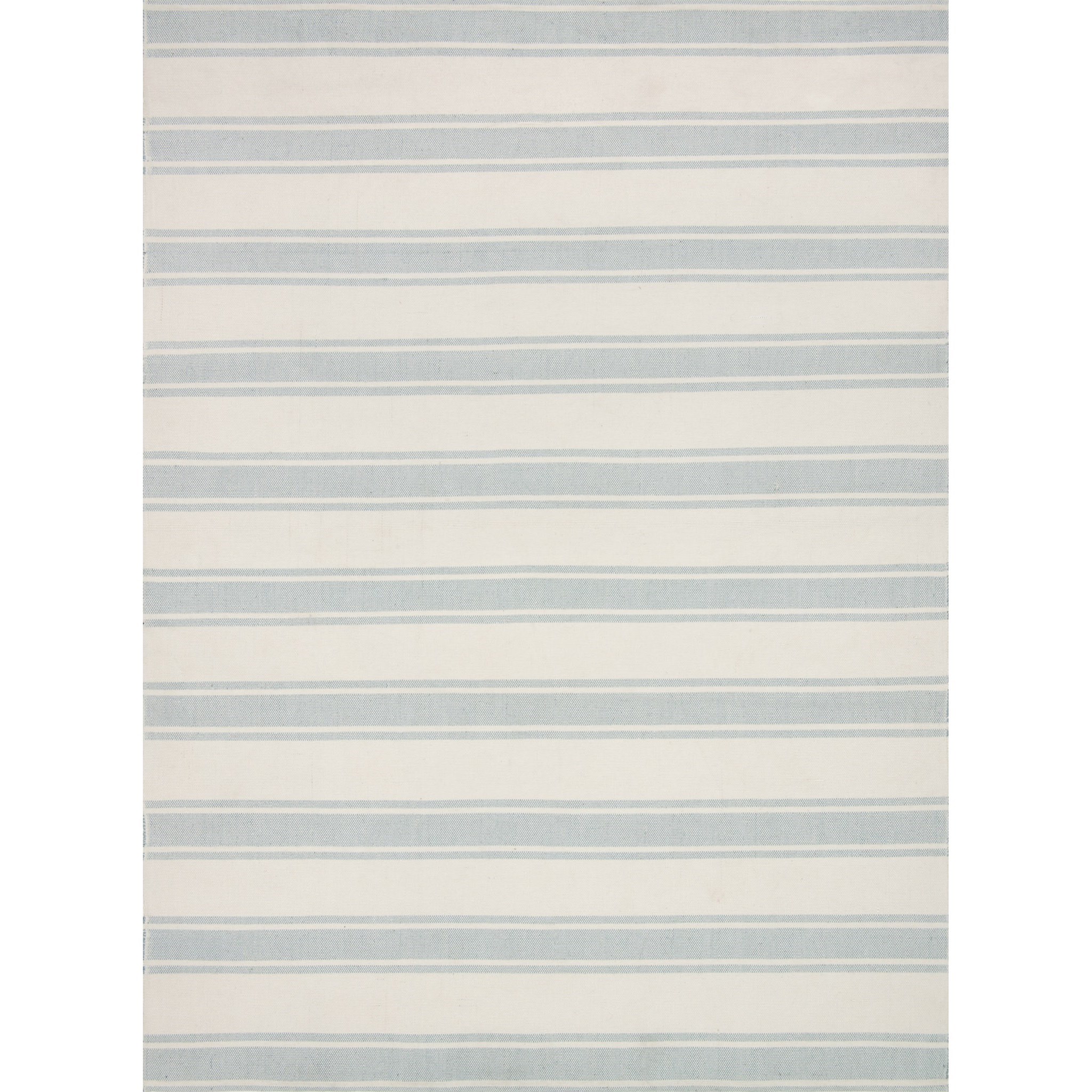 Magnolia Home by Joanna Gaines for Loloi Carter 2' 3" x 3' 9" HandMade Ivory / Aqua Traditional