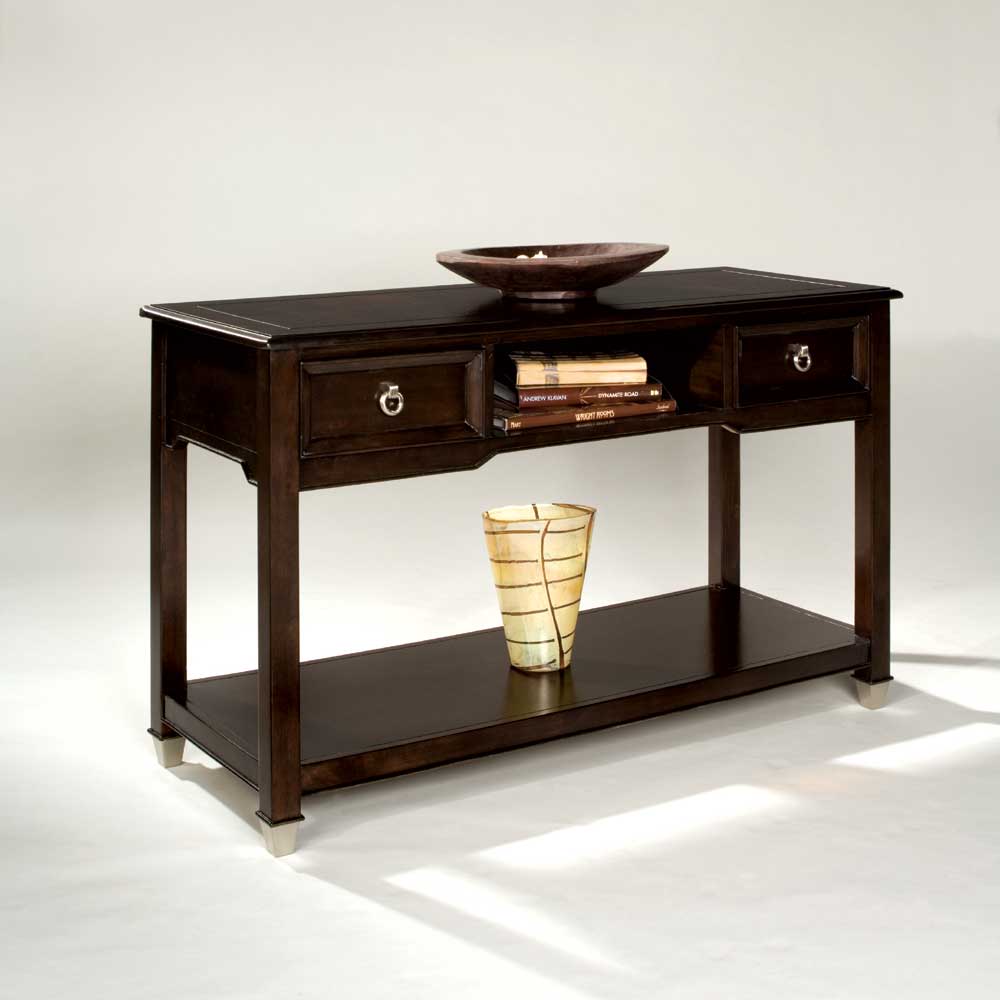 Magnussen Home Darien T112473 Rectangular Sofa Table with Two Drawers