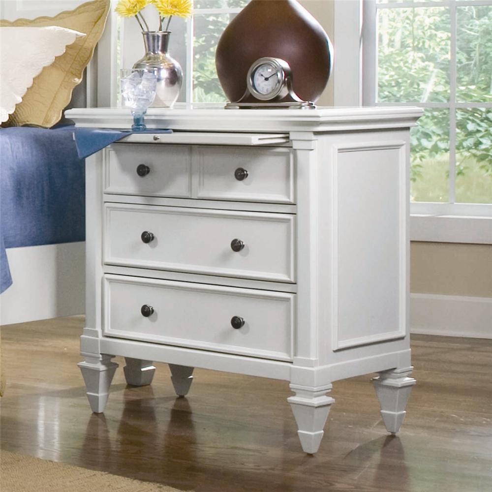 Magnussen Home Ashby Night Stand with Pullout Shelf Dream Home