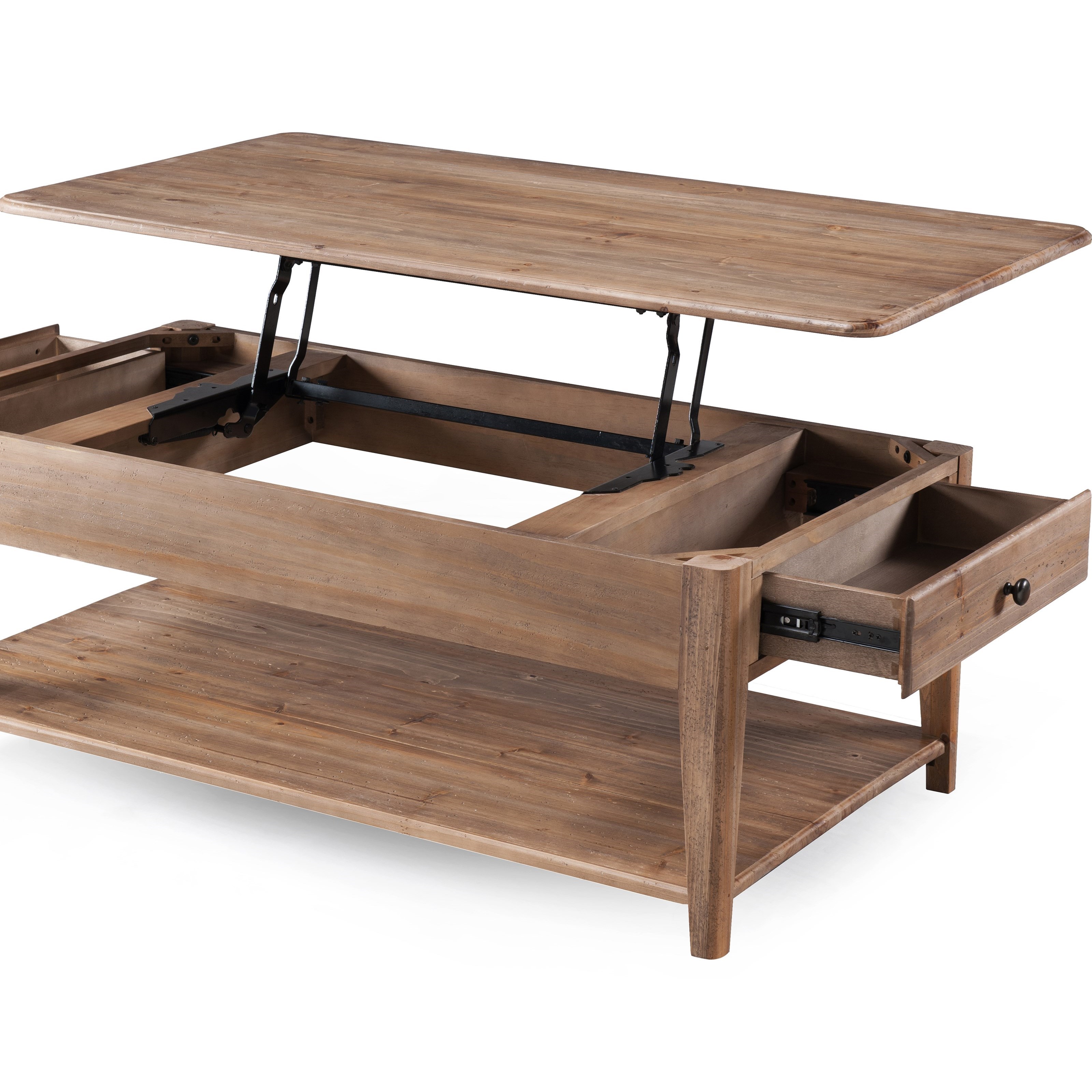 Magnussen Home Baytowne Casual LiftTop Cocktail Table with Casters