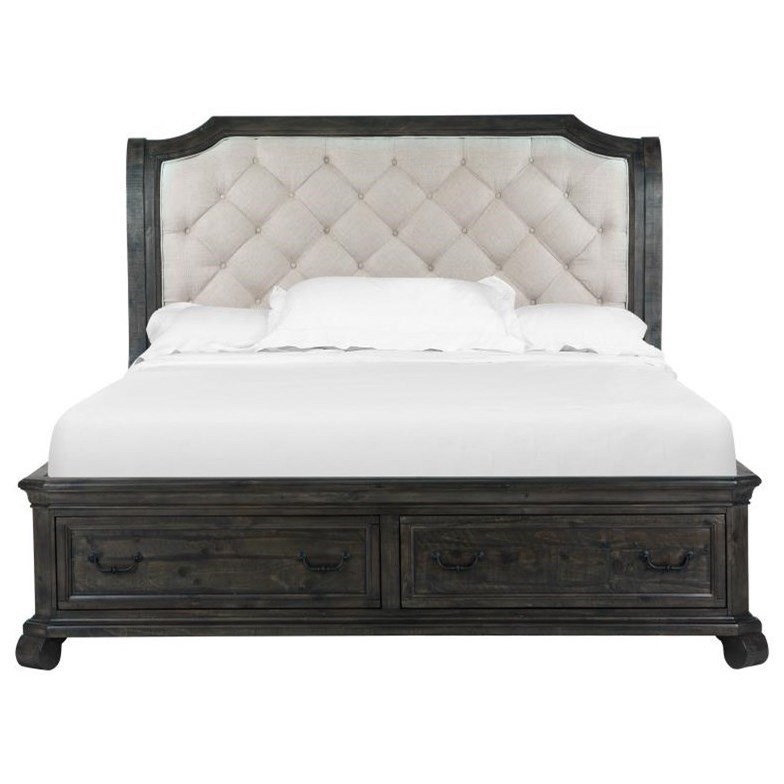 Magnussen Home Bellamy B249153 Queen Sleigh Bed with Storage Drawers