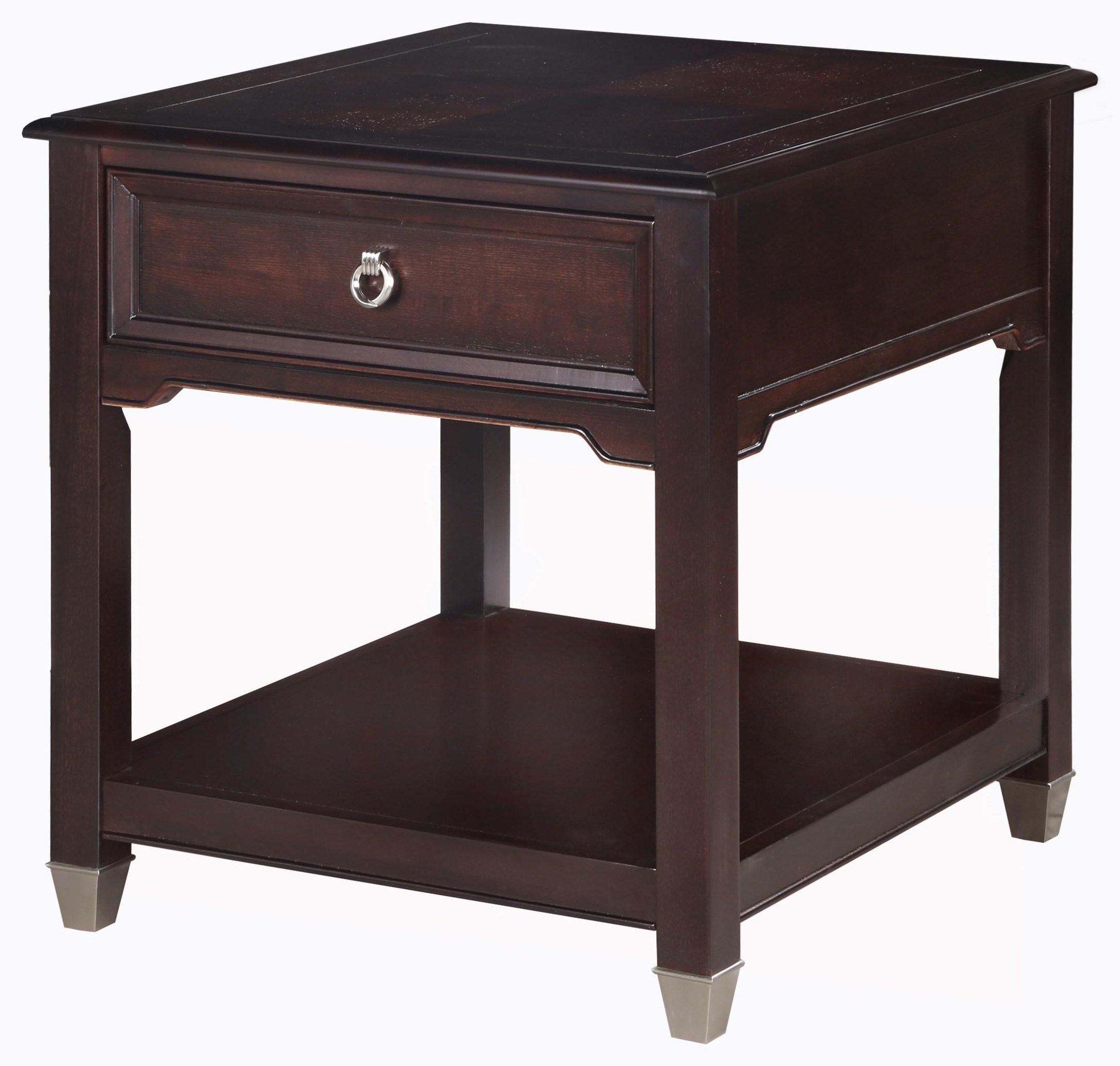 Magnussen Home Darien End Table HomeWorld Furniture End Tables