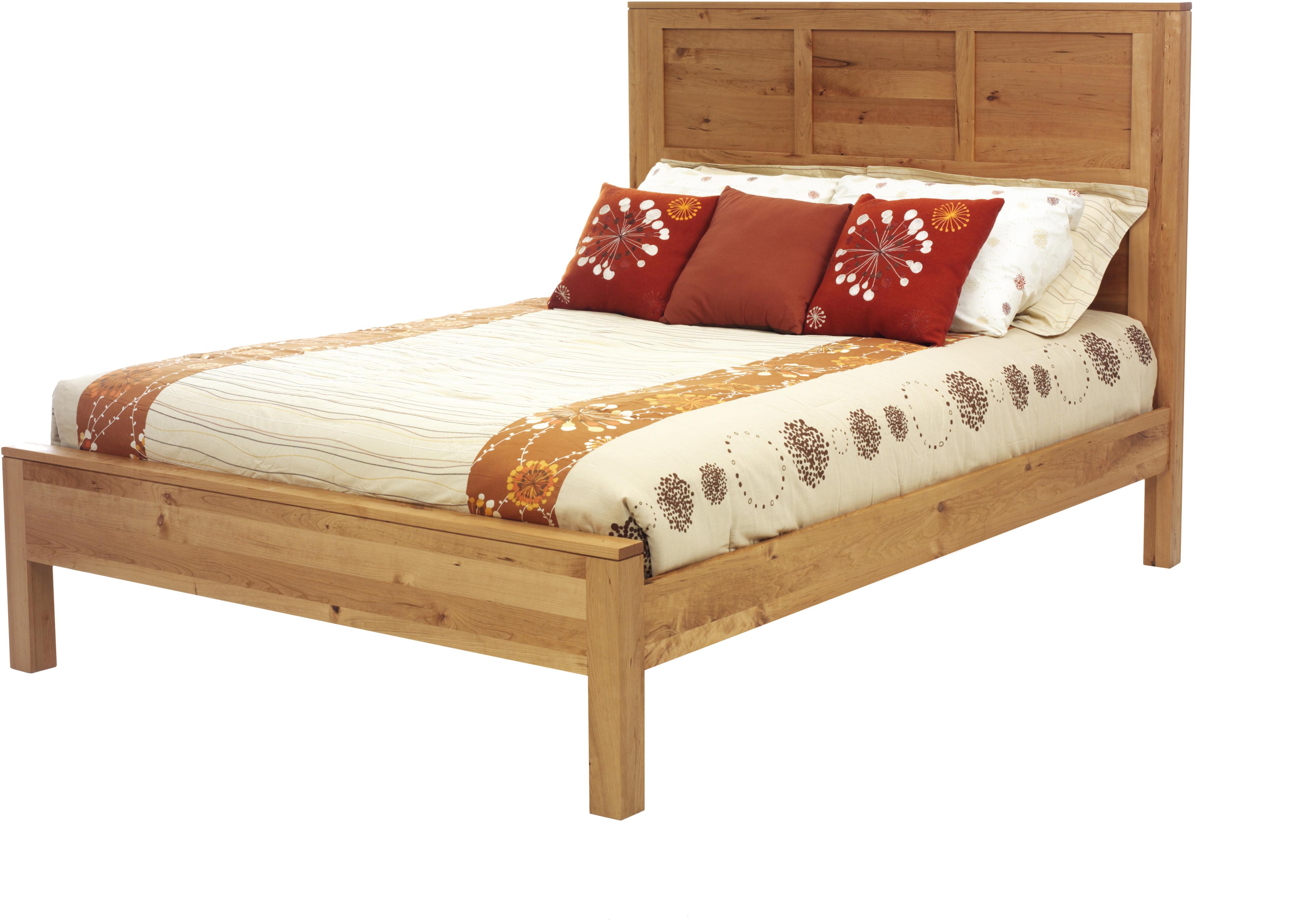Lynnwood LW1047KG King Panel Bed with HandRubbed Natural Finish